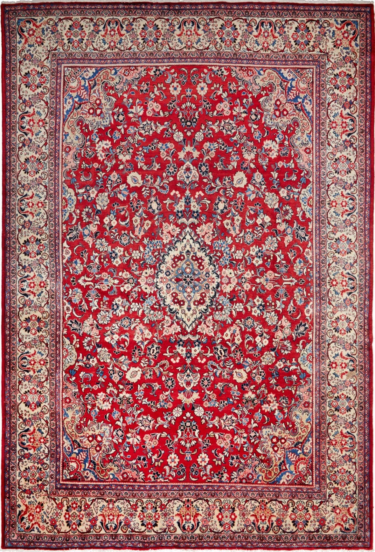 Sarough Orientteppich 279 x 407 cm, handgeknüpft, Schurwolle