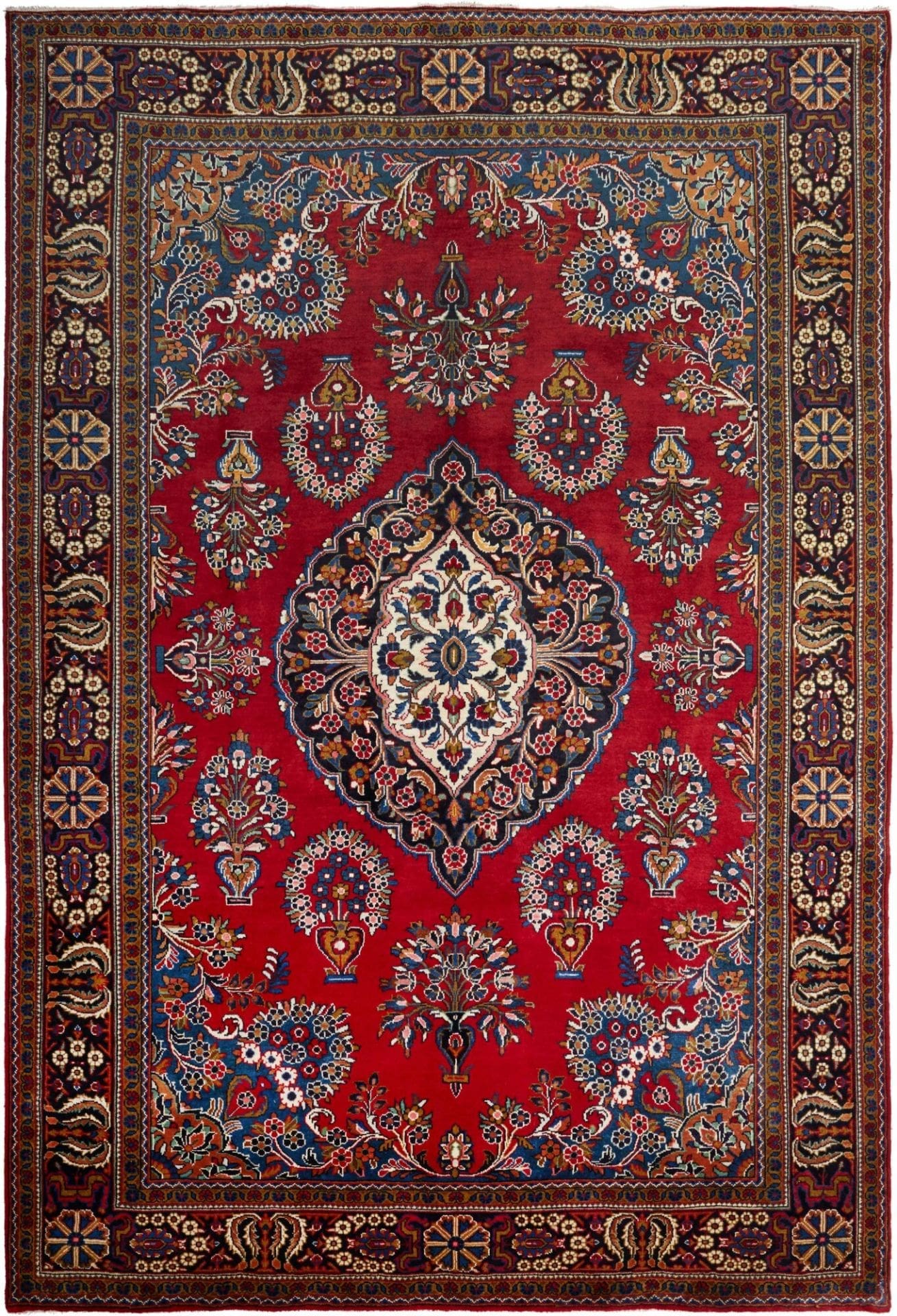 Sarough Teppich 238 x 345 cm, handgeknüpft, aus Schurwolle