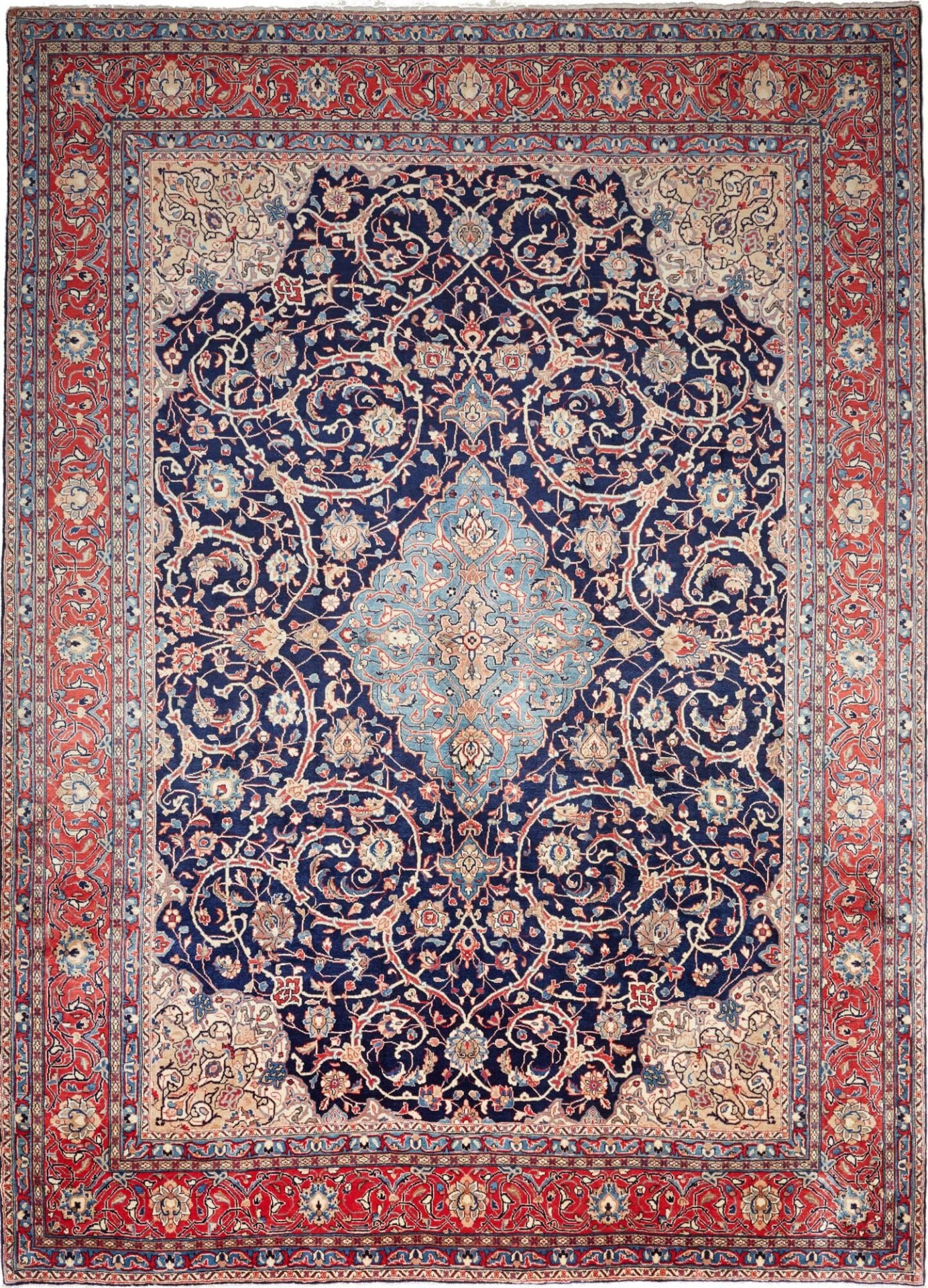 Sarough Teppich 258 x 350cm, Schurwolle, handgeknüpft, Perserteppich