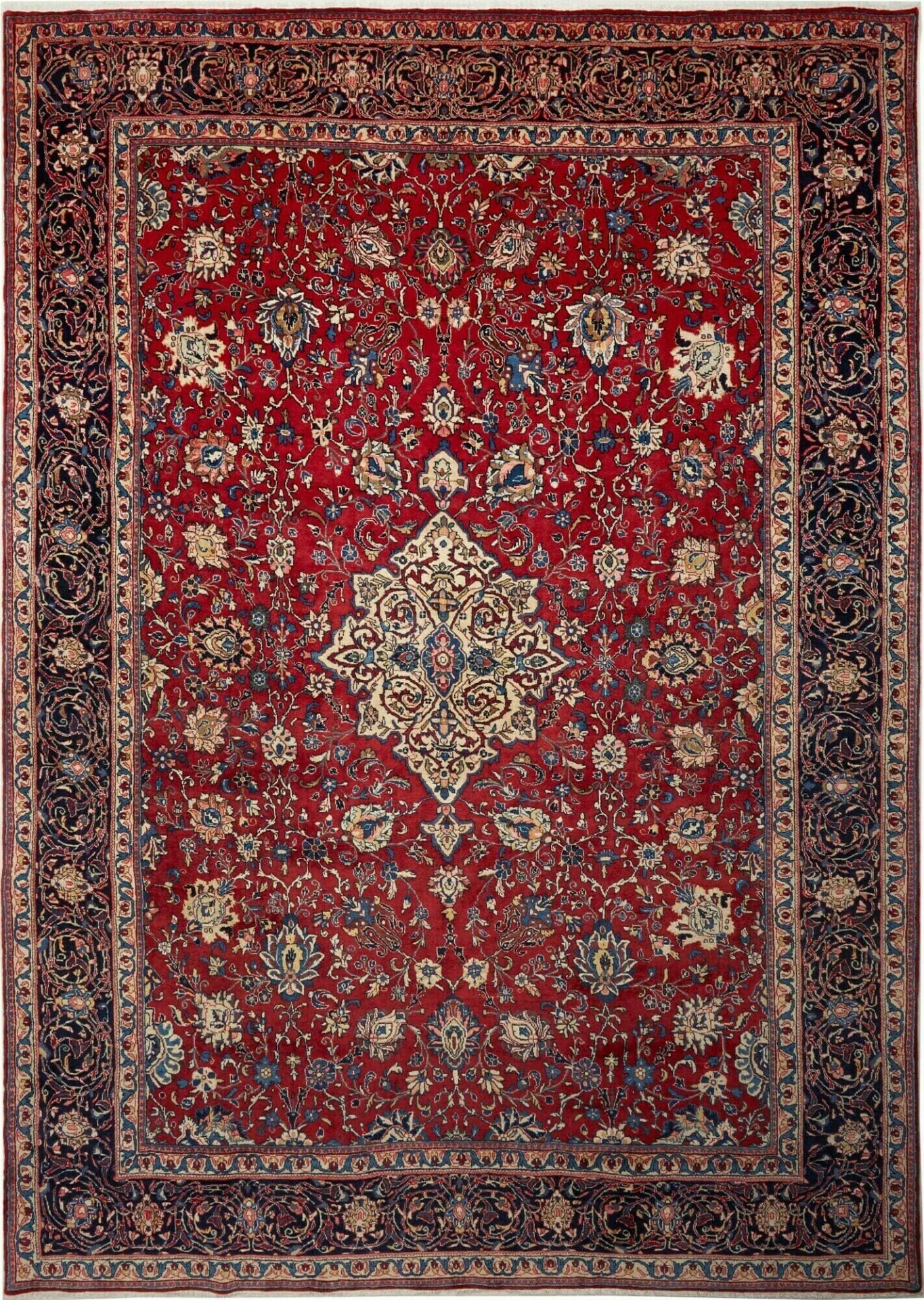 Sarough Teppich 285 x 402cm, handgeknüpft, aus Schurwolle, einzigartig