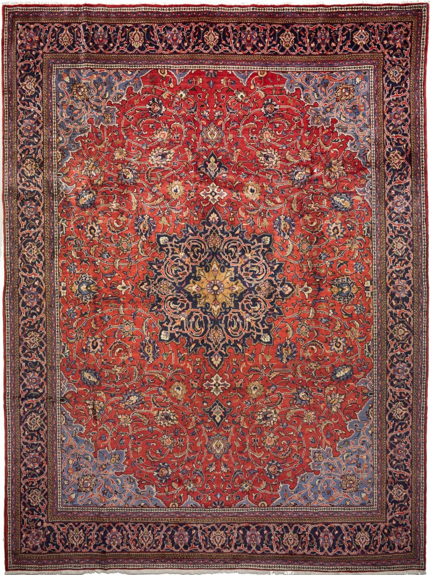 Sarough Teppich 303 x 396 cm, Schurwolle, handgeknüpft, Perserteppich