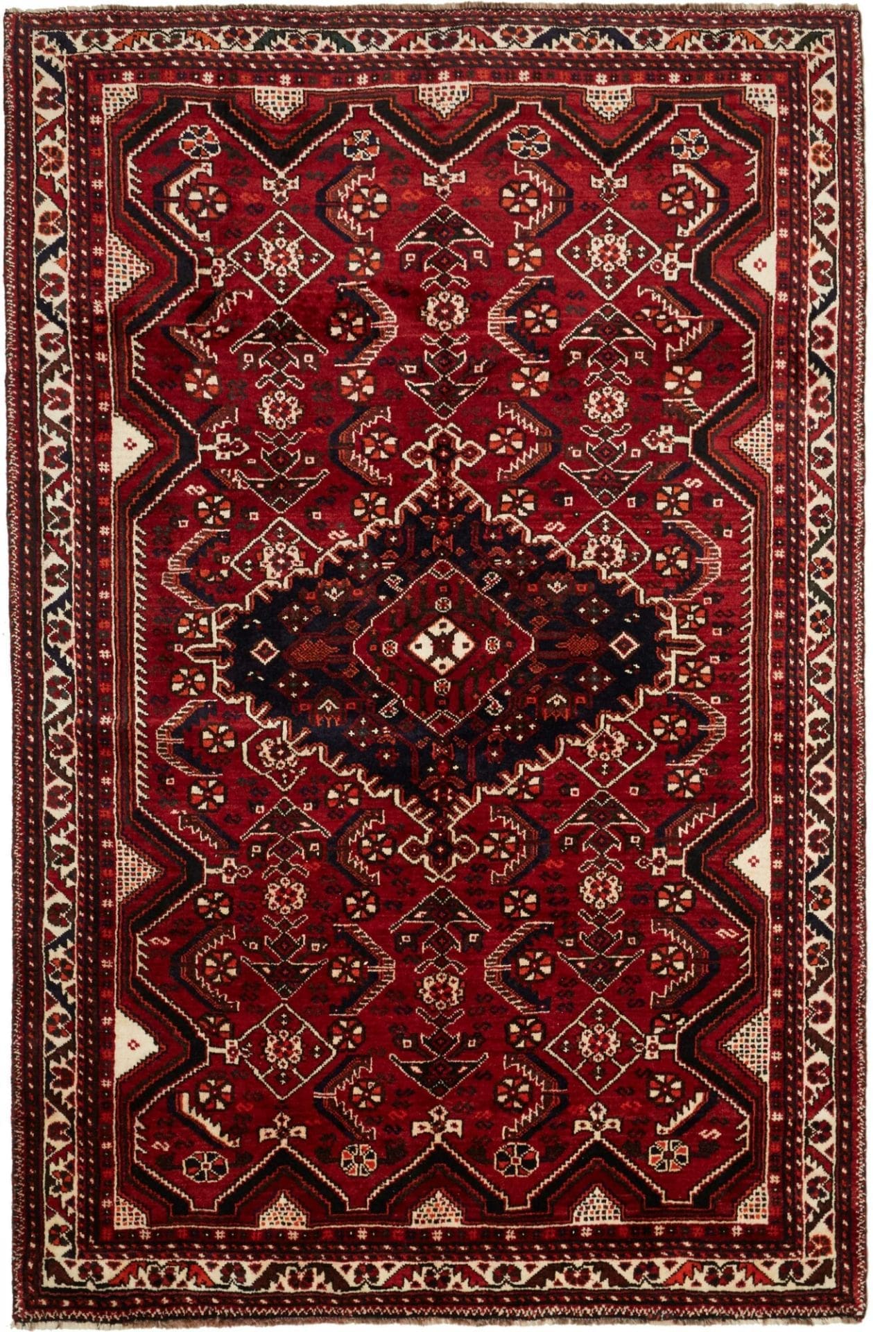 Shiraz Orientteppich 172 x 264 cm aus Schurwolle, handgeknüpft