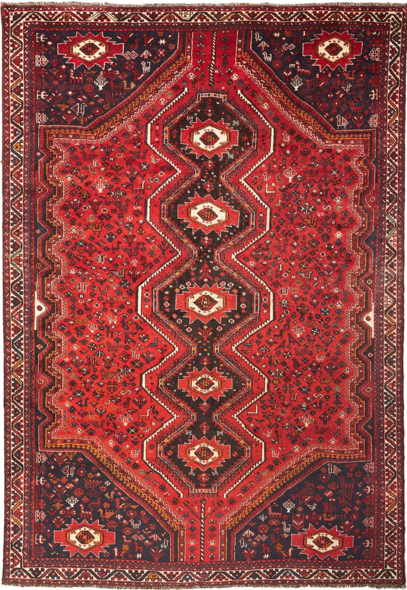 Shiraz Teppich 238 x 337cm | Wolle auf Wolle | handgeknüpft