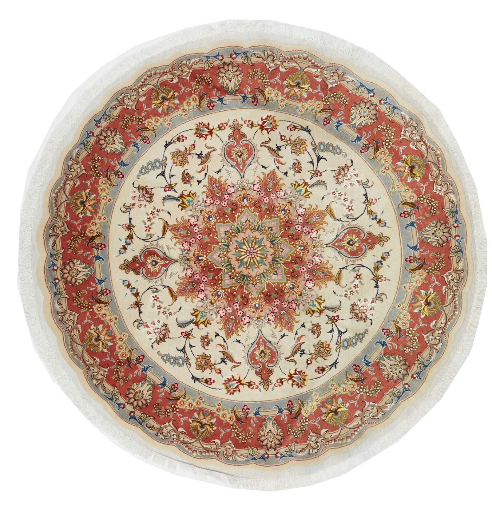 Täbriz 50 Raj 158 x 155cm – Handgeknüpfter Perserteppich