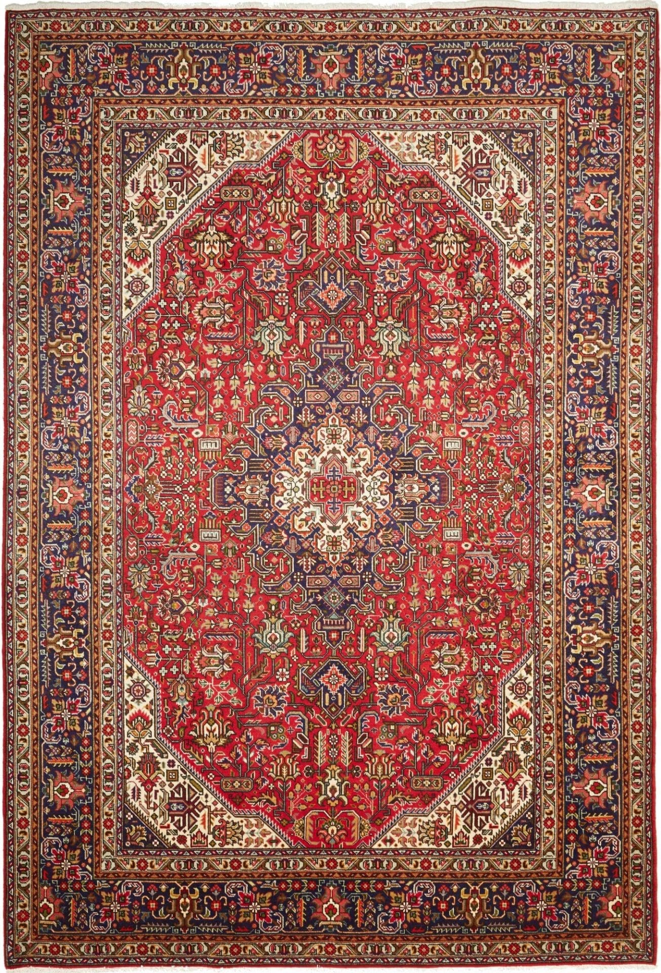 Täbriz Teppich 208 x 300cm, Schurwolle, handgeknüpft, orientalisch