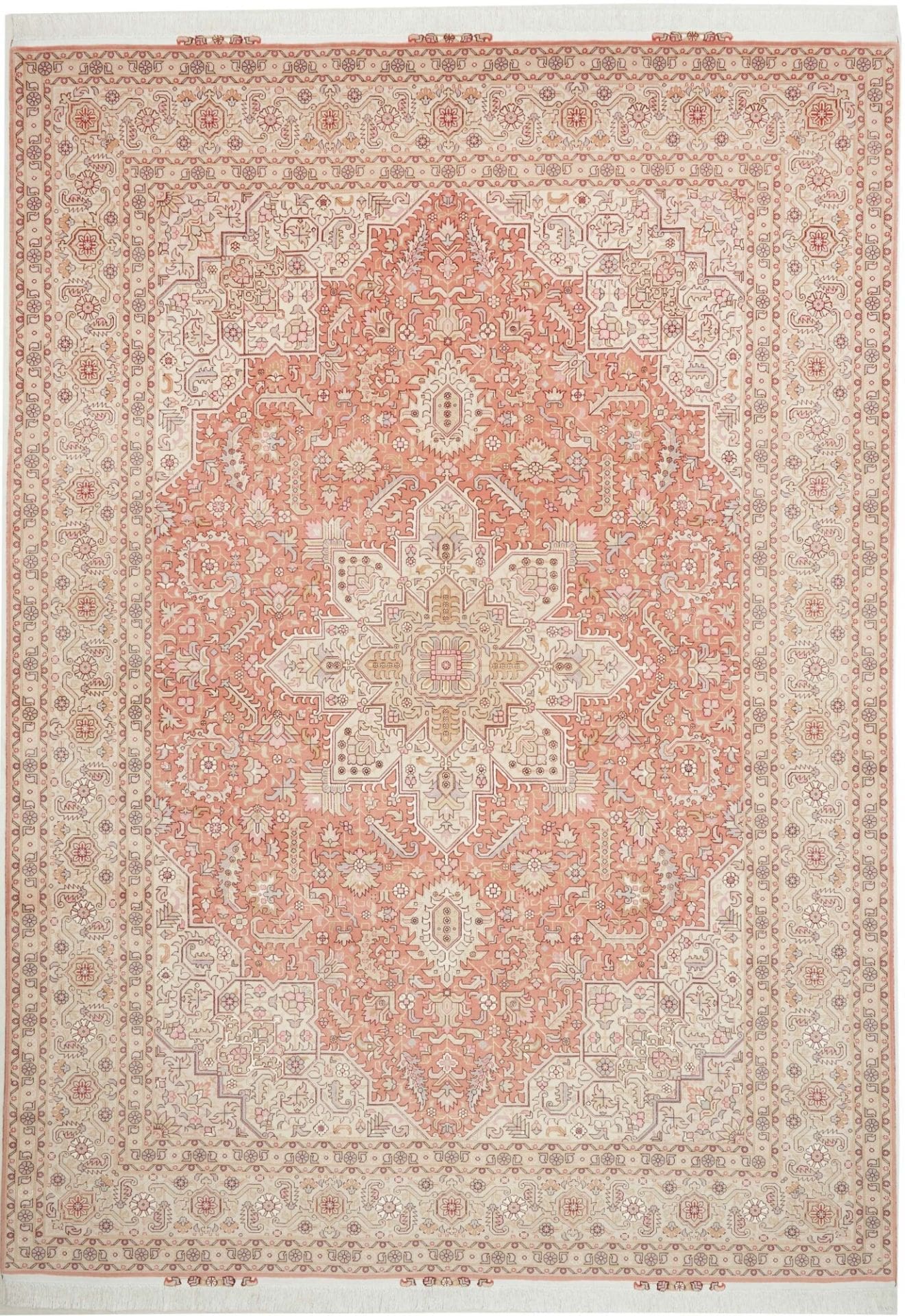 Täbriz Teppich 249 x 349cm, 50 Raj, handgeknüpft, Perserteppich