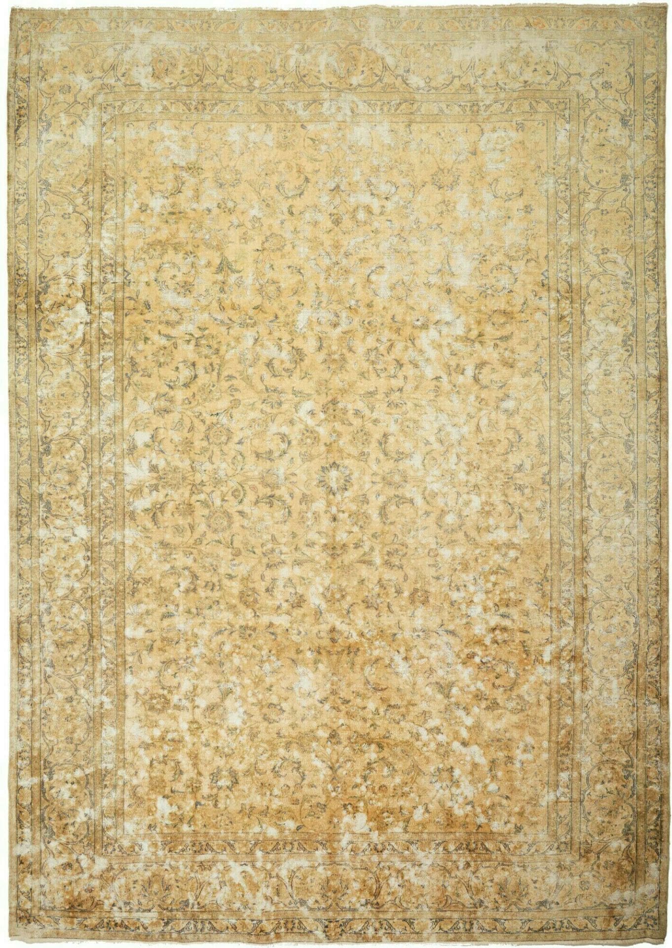 Vintage Perserteppich 288 x 405 cm, Schurwolle, handgeknüpft