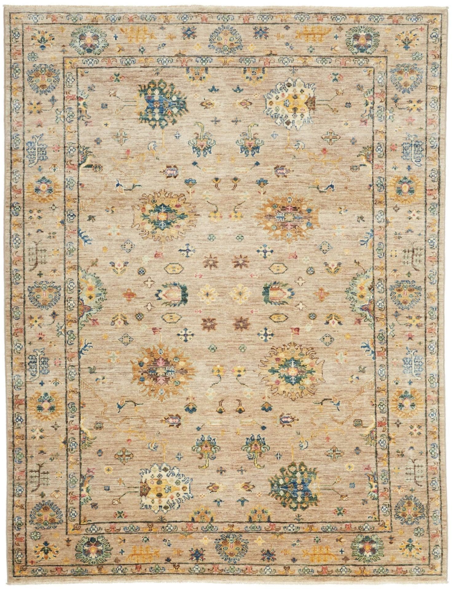 Ziegler Farahan Teppich 151 x 196 cm aus Schurwolle, handgeknüpft