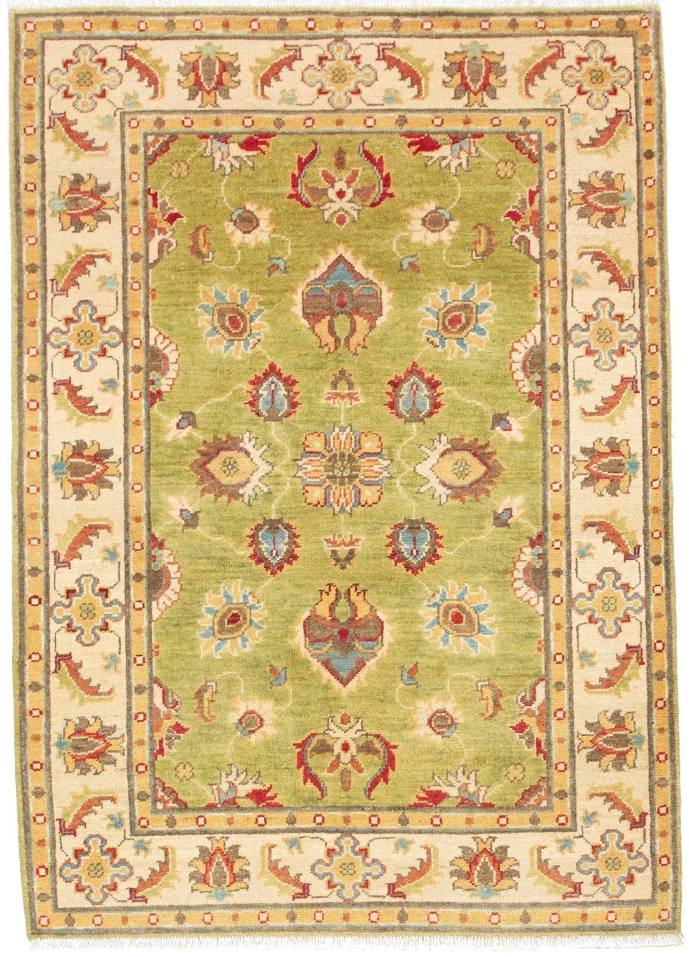 Ziegler Orientteppich 108 x 148cm aus Schurwolle, handgeknüpft