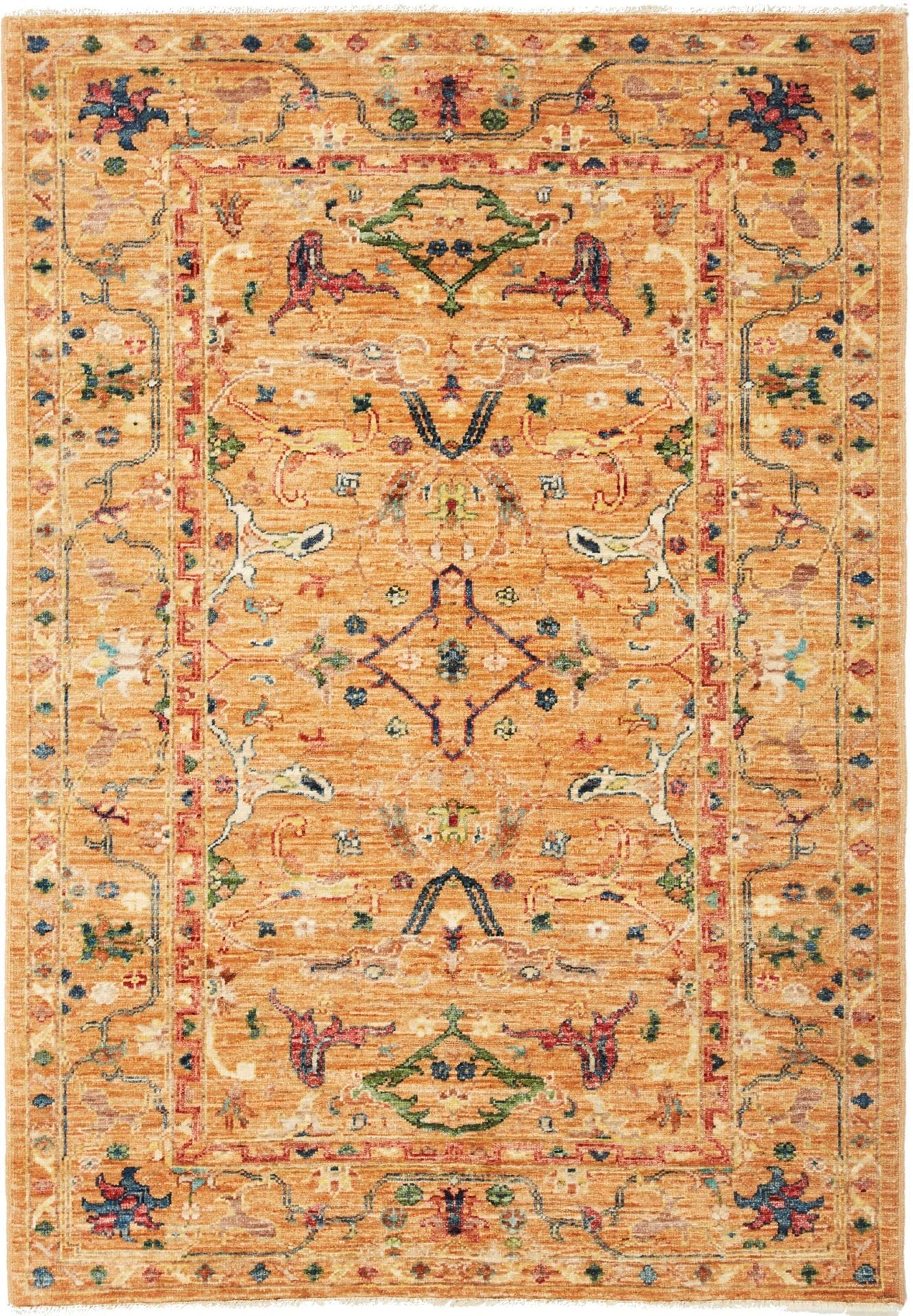 (Verkauft) Ziegler Orientteppich 108 x 150cm, Handgeknüpft, Schurwolle