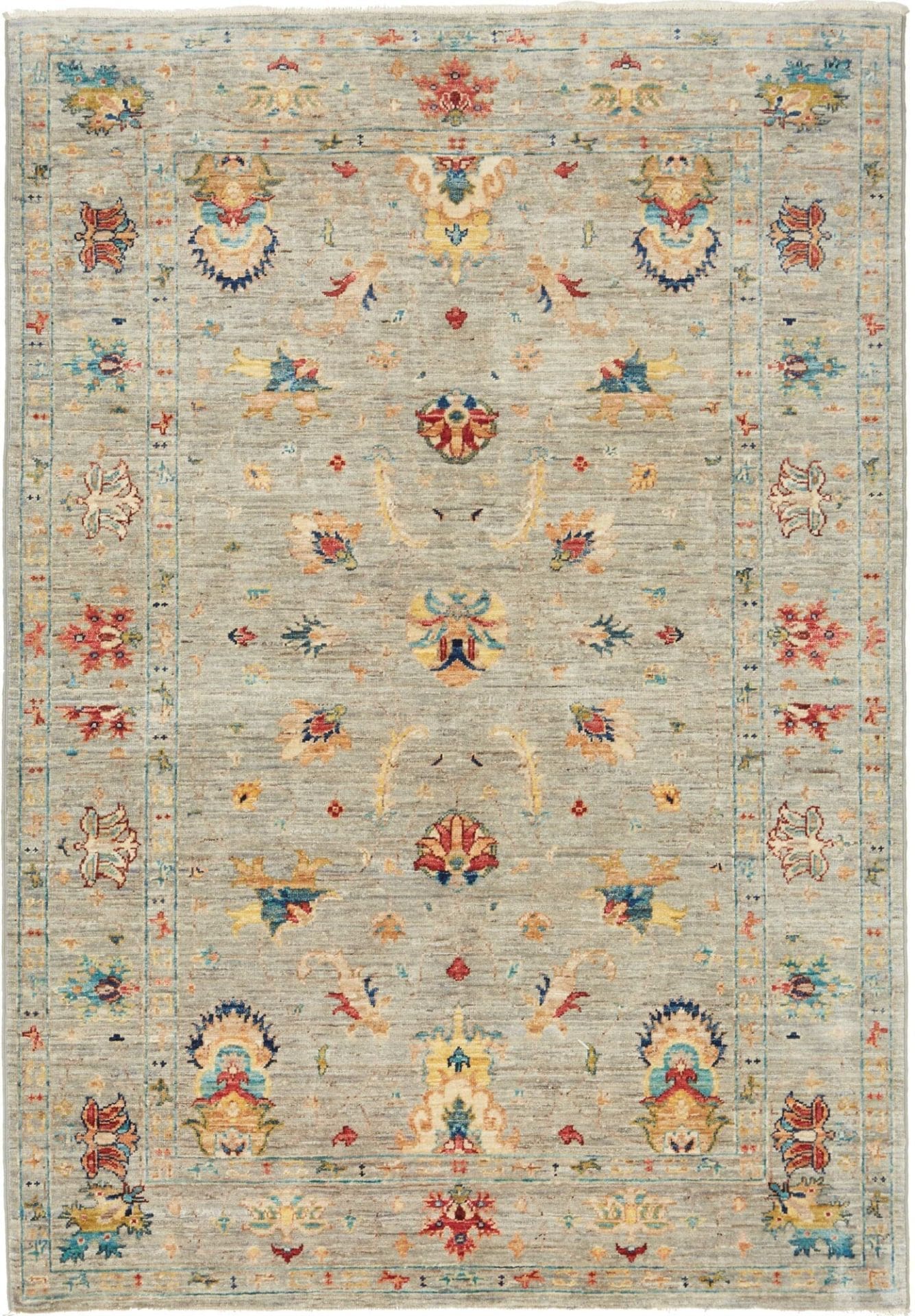 Ziegler Orientteppich 127 x 180cm aus Schurwolle, handgeknüpft