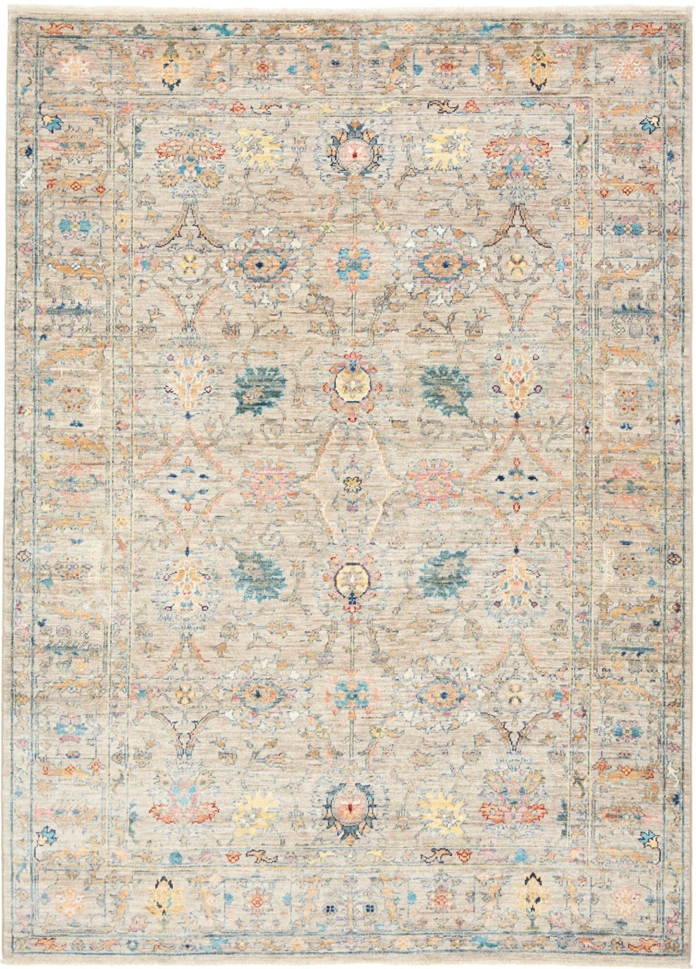 Ziegler Orientteppich 155 x 206 cm aus Schurwolle, handgeknüpft