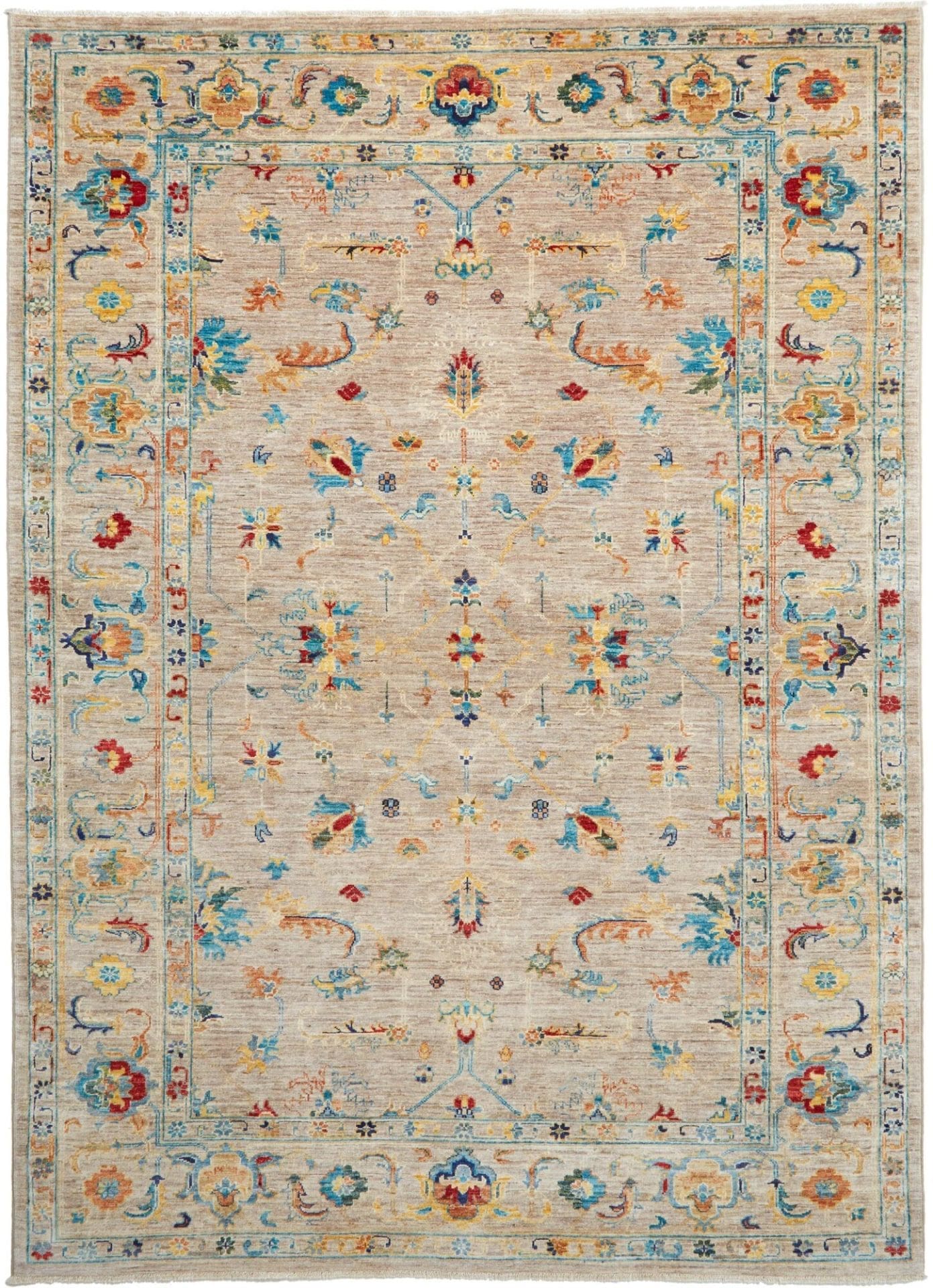 Ziegler Orientteppich 171 x 233cm aus Schurwolle, handgeknüpft