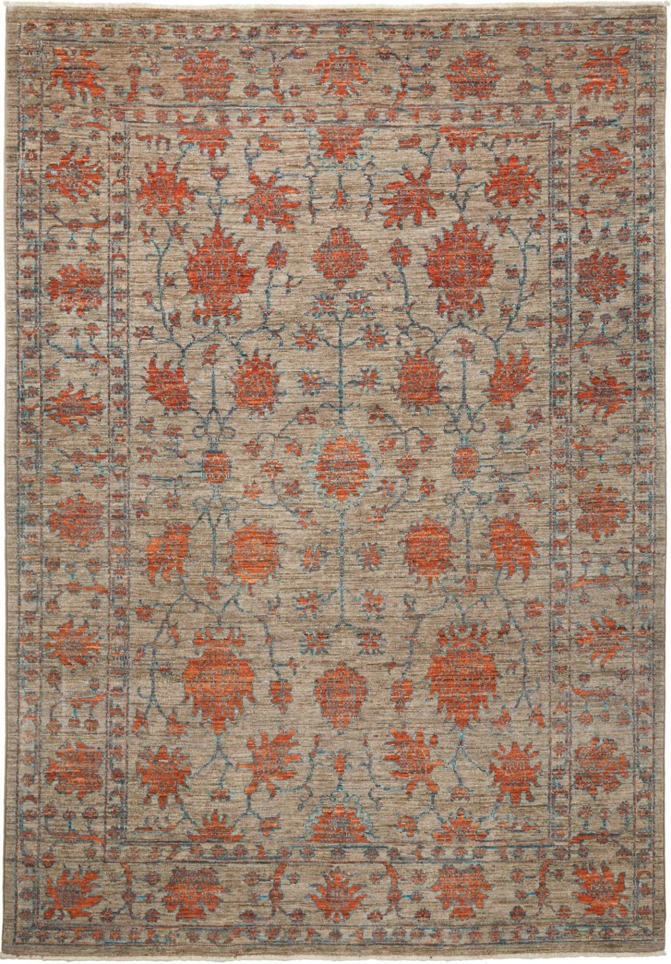 Ziegler Orientteppich 171 x 242cm, Schurwolle, handgeknüpft