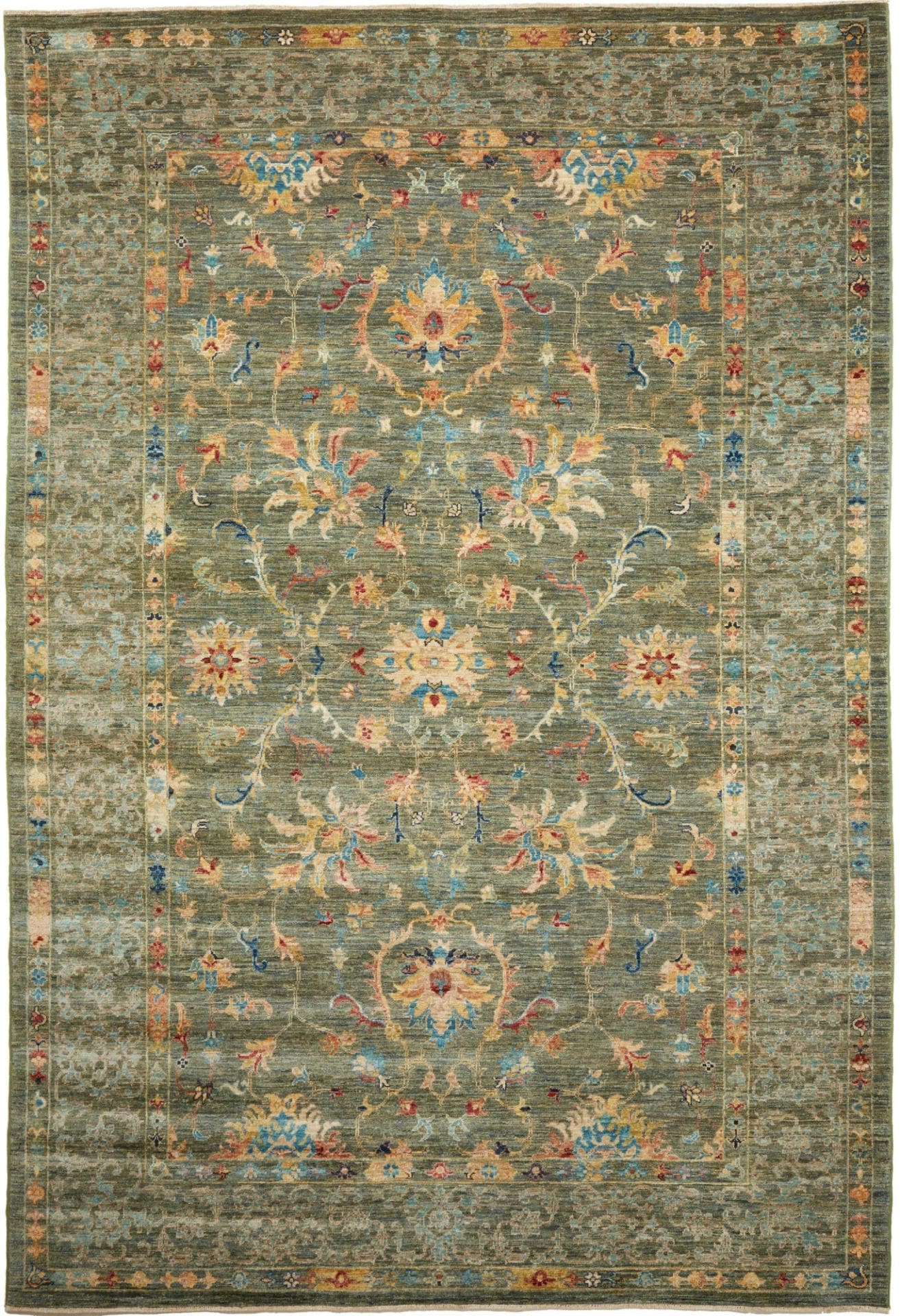 Ziegler Orientteppich 207 x 299cm aus Schurwolle, handgeknüpft