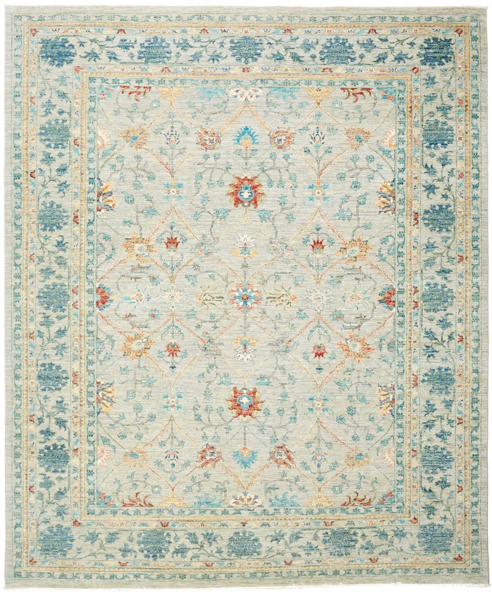 Ziegler Orientteppich 248 x 294 cm aus Schurwolle, handgeknüpft