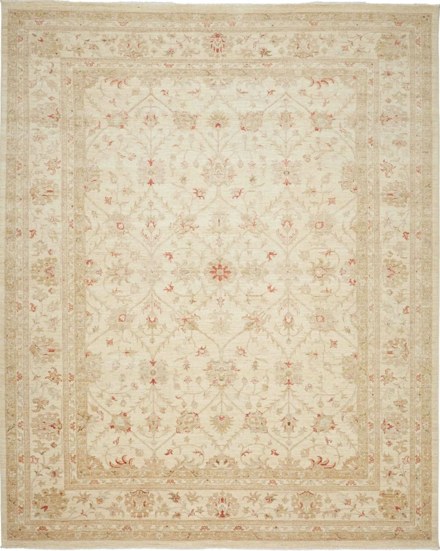 Ziegler Orientteppich 248 x 299cm aus Schurwolle, handgeknüpft