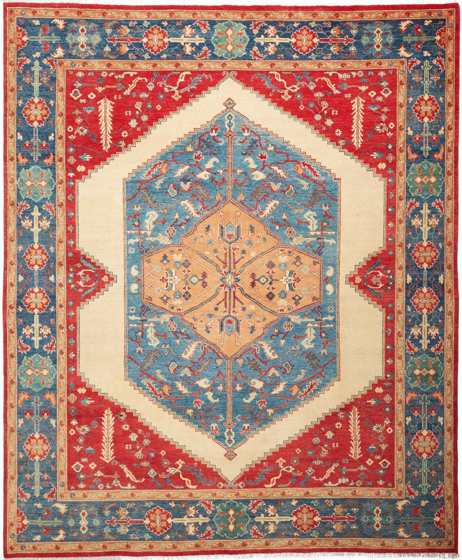 **Ziegler Orientteppich 253 x 298cm – Schurwolle, handgeknüpft**