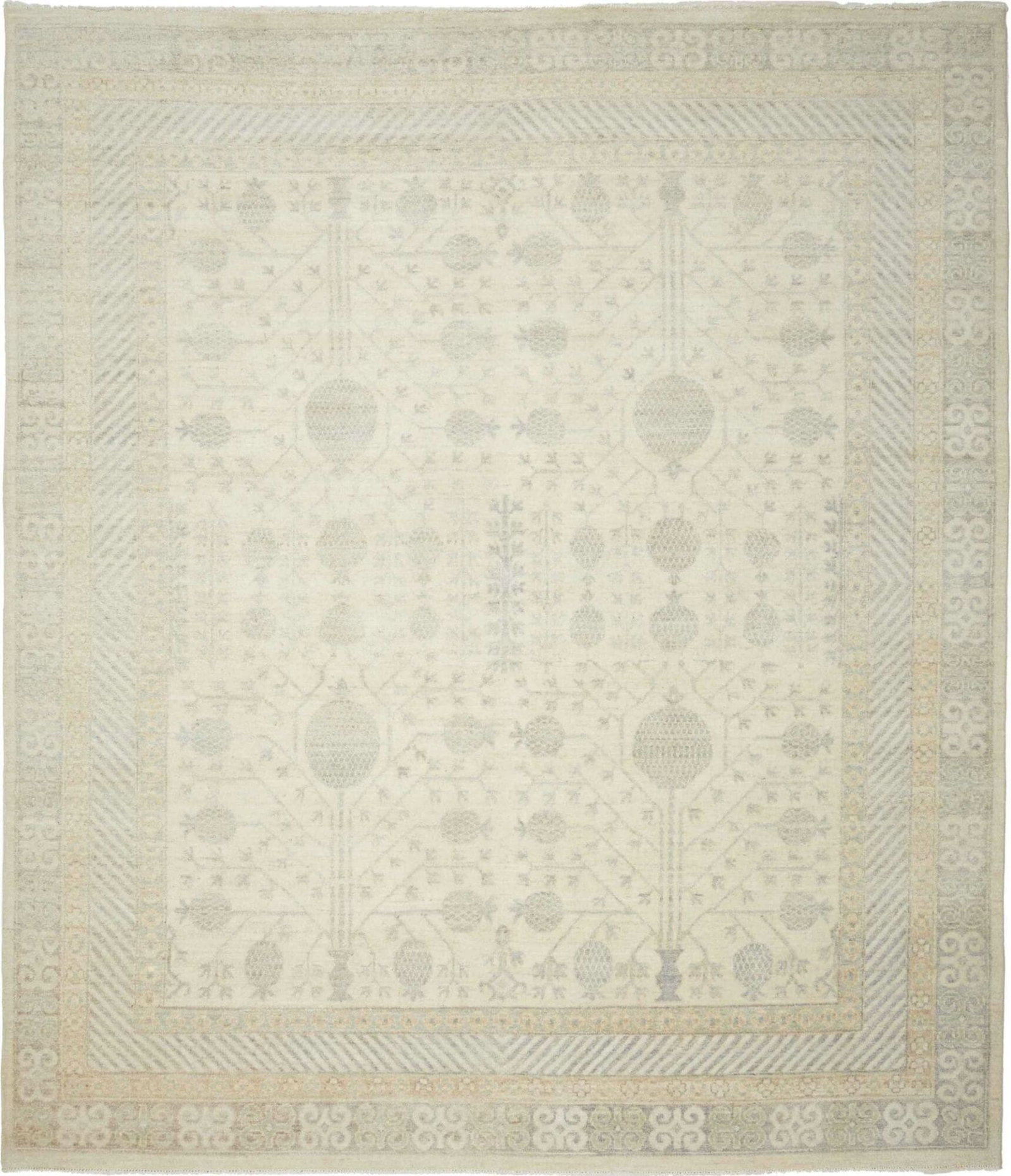 Ziegler Orientteppich 255 x 293cm aus Schurwolle, handgeknüpft