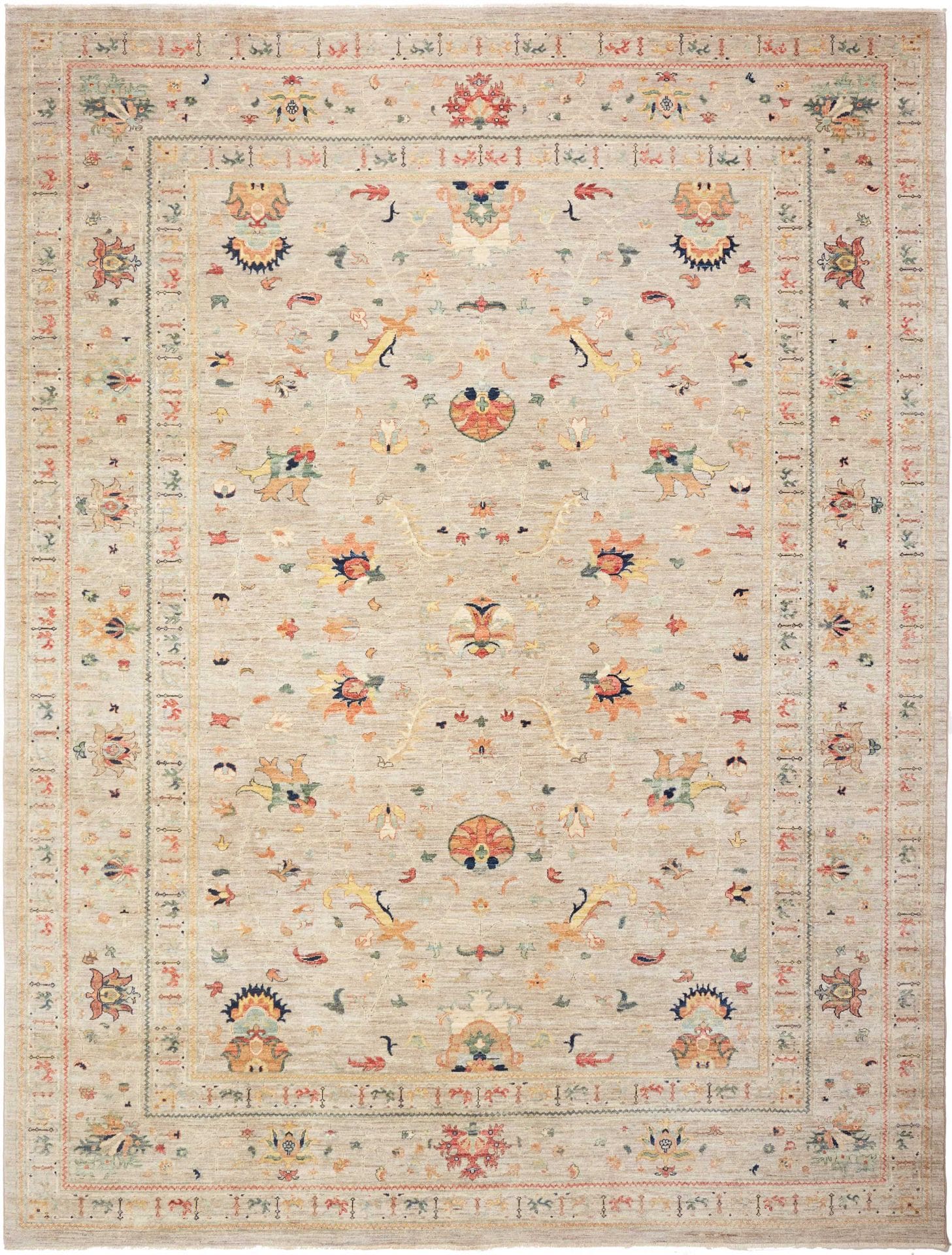 Ziegler Orientteppich 277 x 361 cm - Handgeknüpft aus Schurwolle