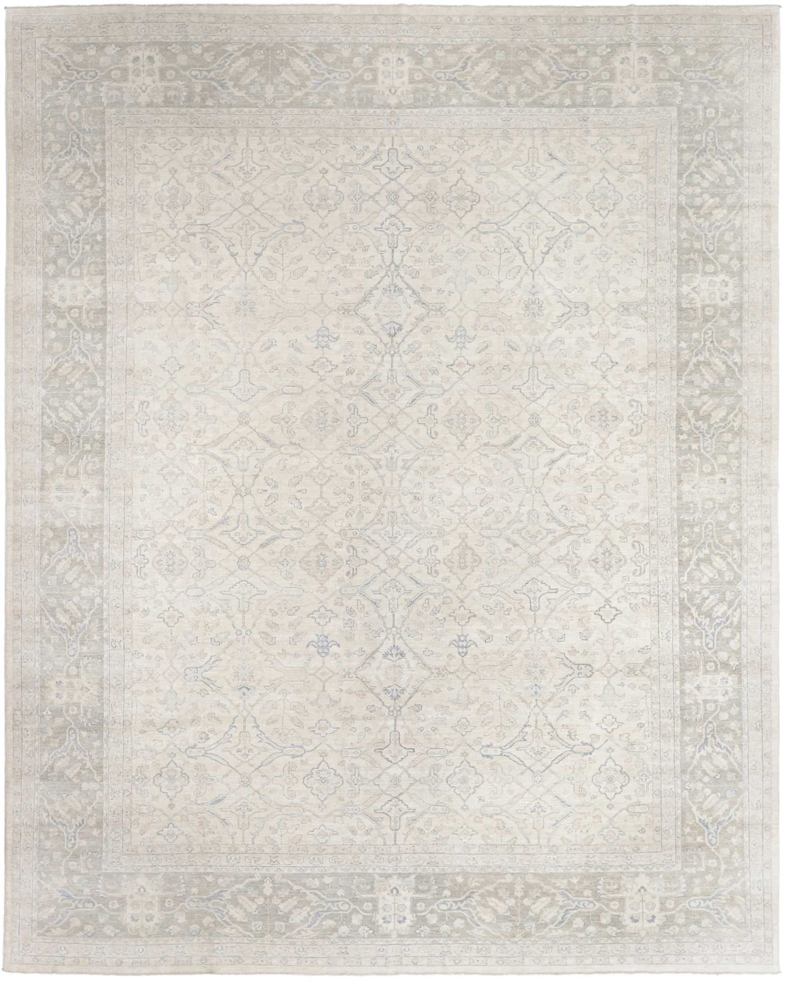 Ziegler Orientteppich 361 x 444cm aus Schurwolle, handgeknüpft