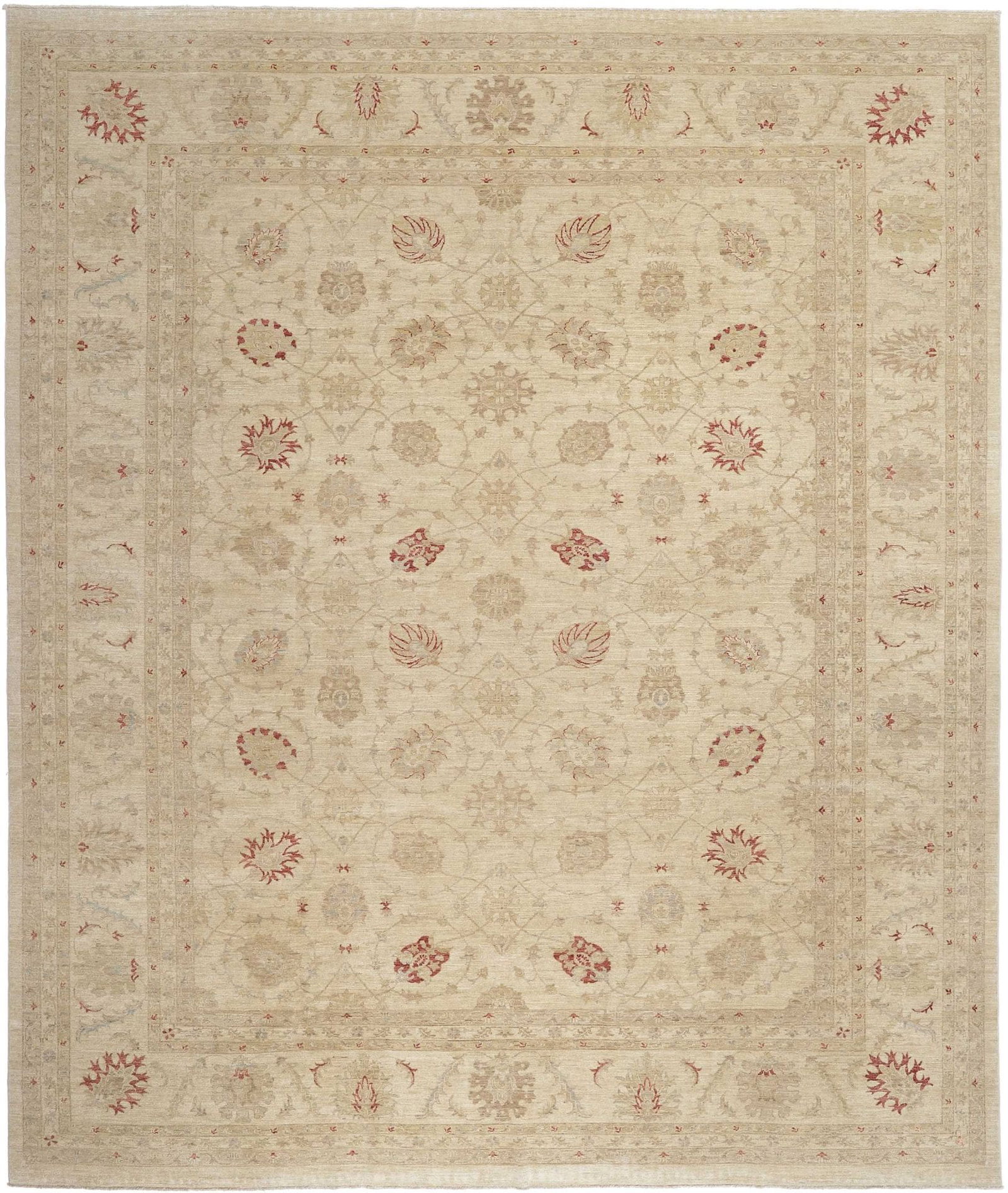 Ziegler Orientteppich 400 x 470cm aus Schurwolle, handgeknüpft