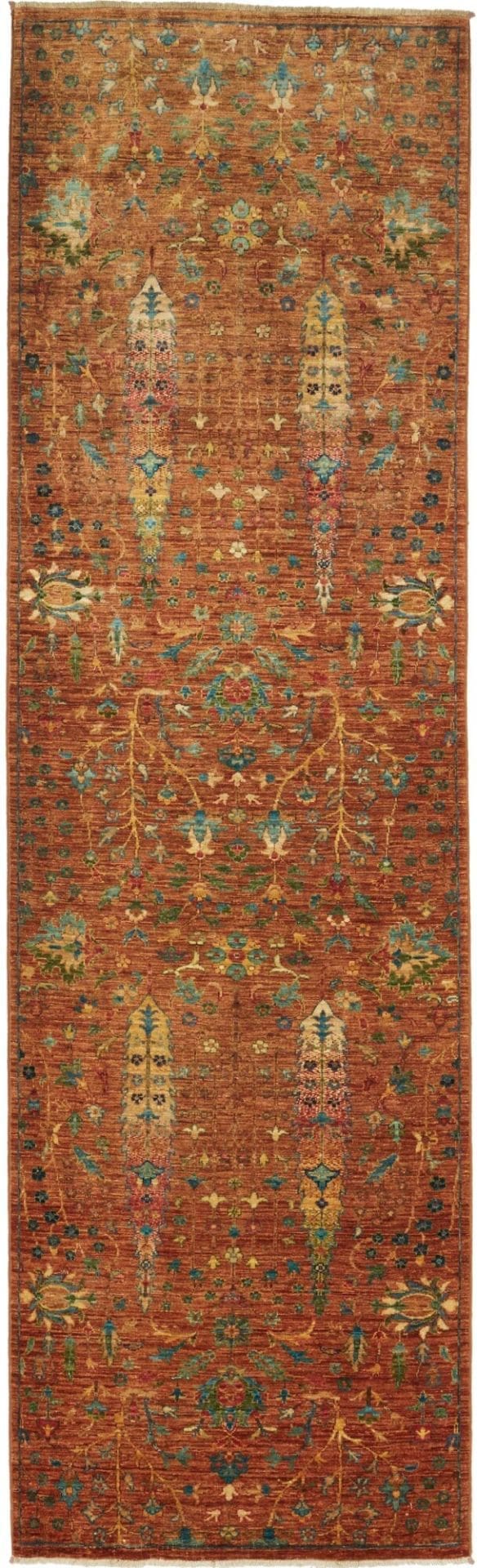 Ziegler Orientteppich 87 x 294cm, Schurwolle, handgeknüpft