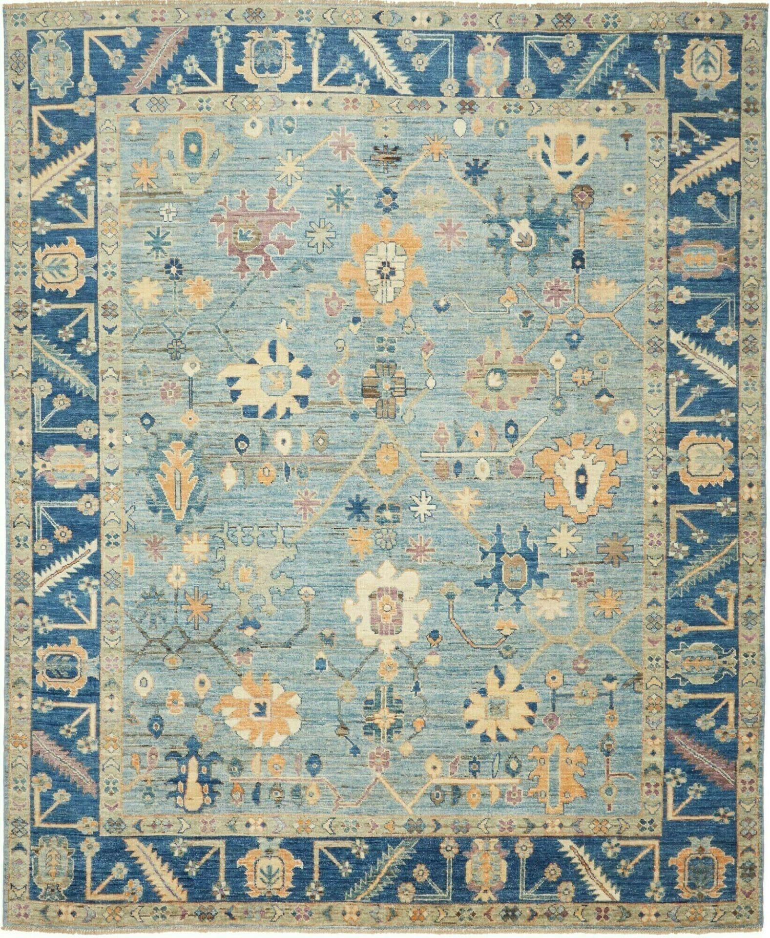 Ziegler Oushak 253 x 302cm, handgeknüpft, Schurwolle, Orientteppich