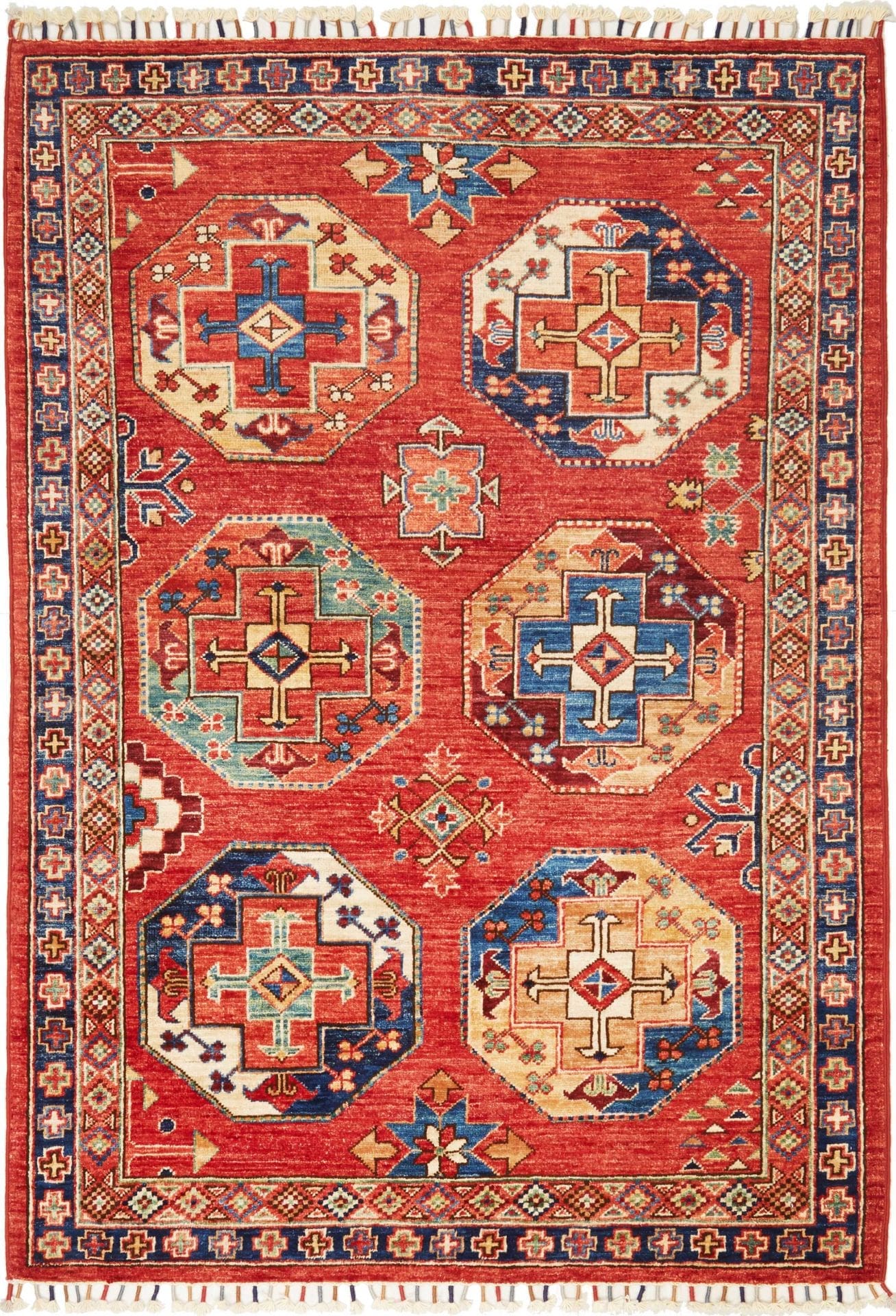 Ziegler Teppich 109 x 152 cm aus Schurwolle – handgeknüpft Orientteppich