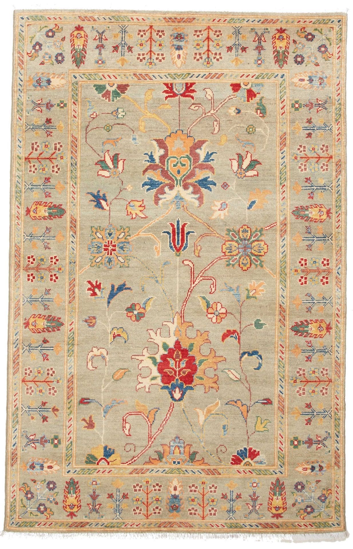 Ziegler Teppich 130 x 195cm aus Schurwolle - handgeknüpft