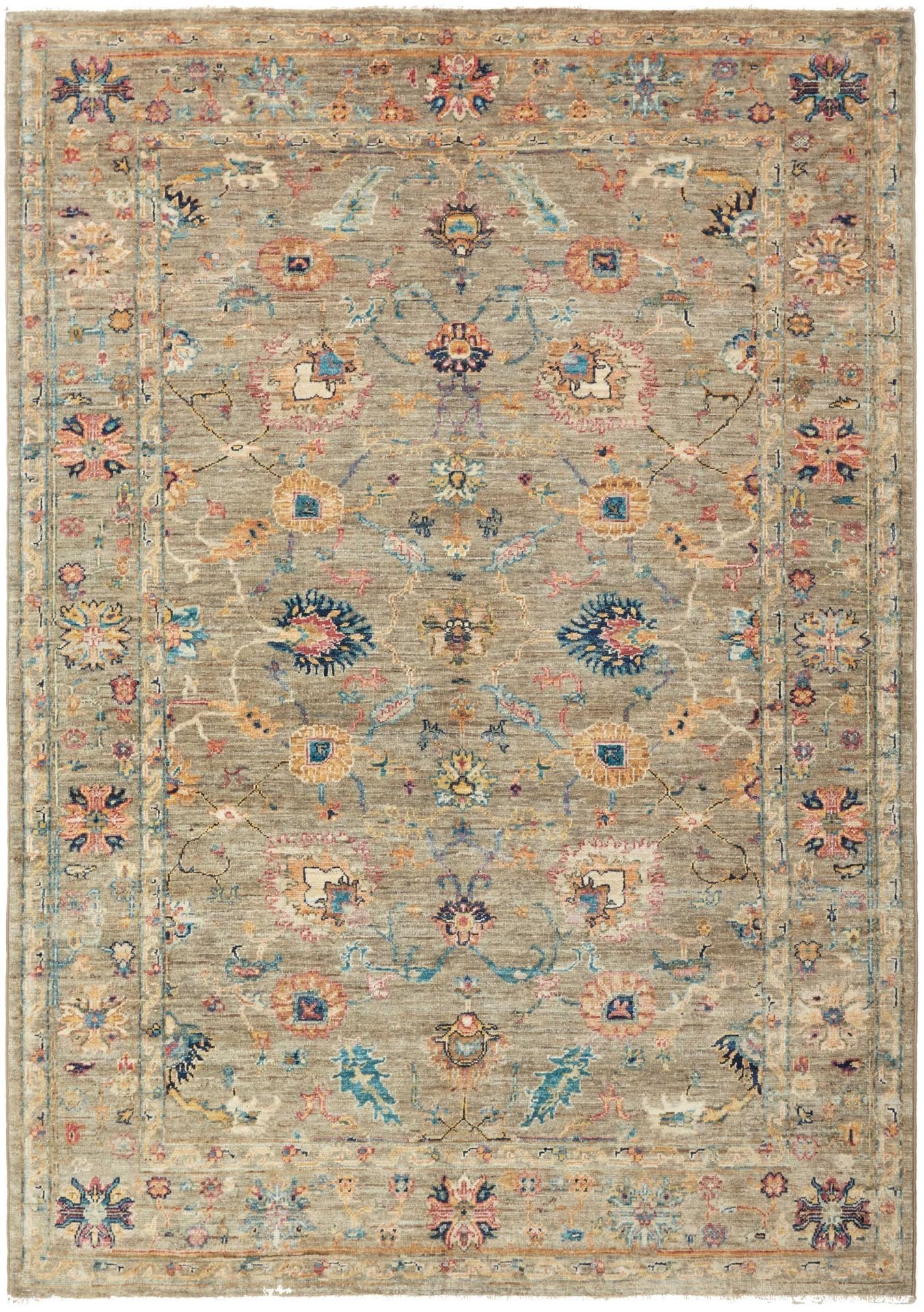 Ziegler Teppich 150 x 208cm aus Schurwolle, handgeknüpft, Pakistan