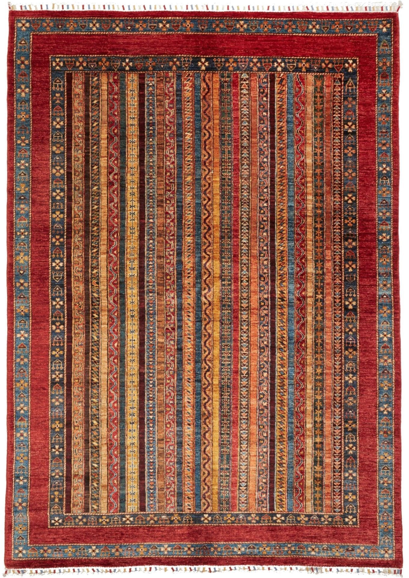 Ziegler Teppich 178 x 245cm, Schurwolle, handgeknüpft, Orientteppich