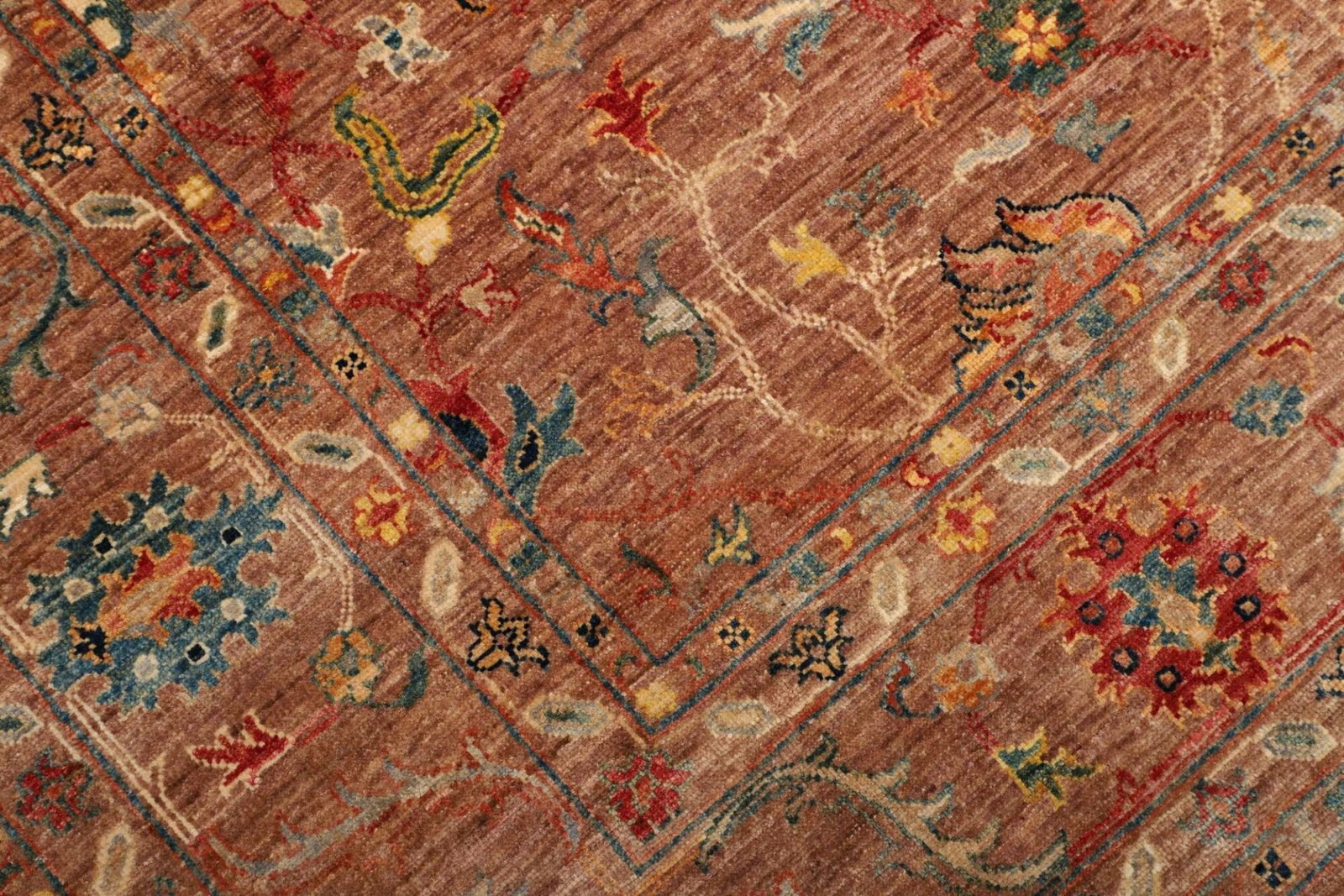 Ziegler Teppich 206 x 305 cm aus Schurwolle, handgeknüpft