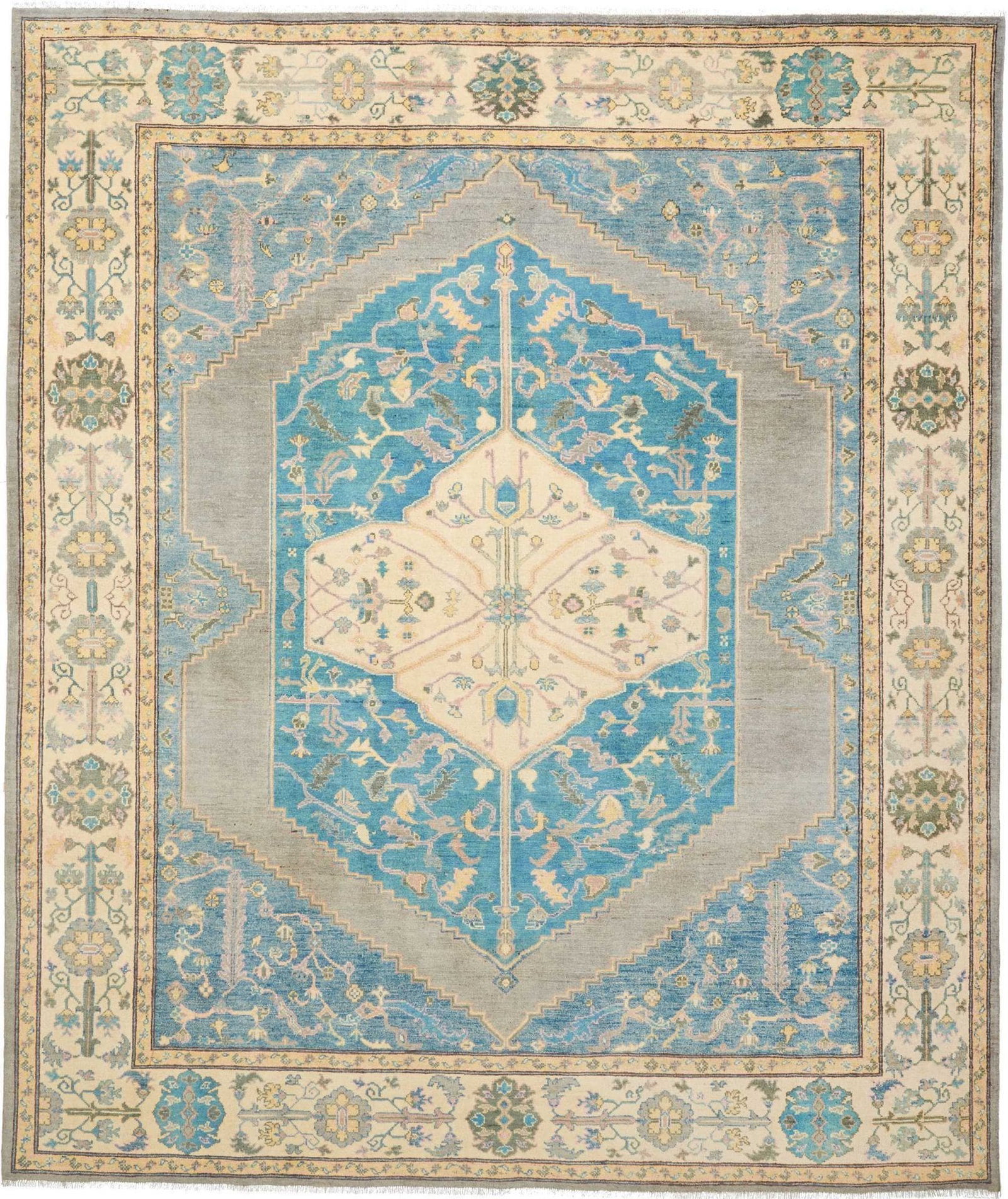 (Verkauft) Ziegler Teppich 251 x 290cm - Schurwolle, einzigartiges Design, handgeknüpft