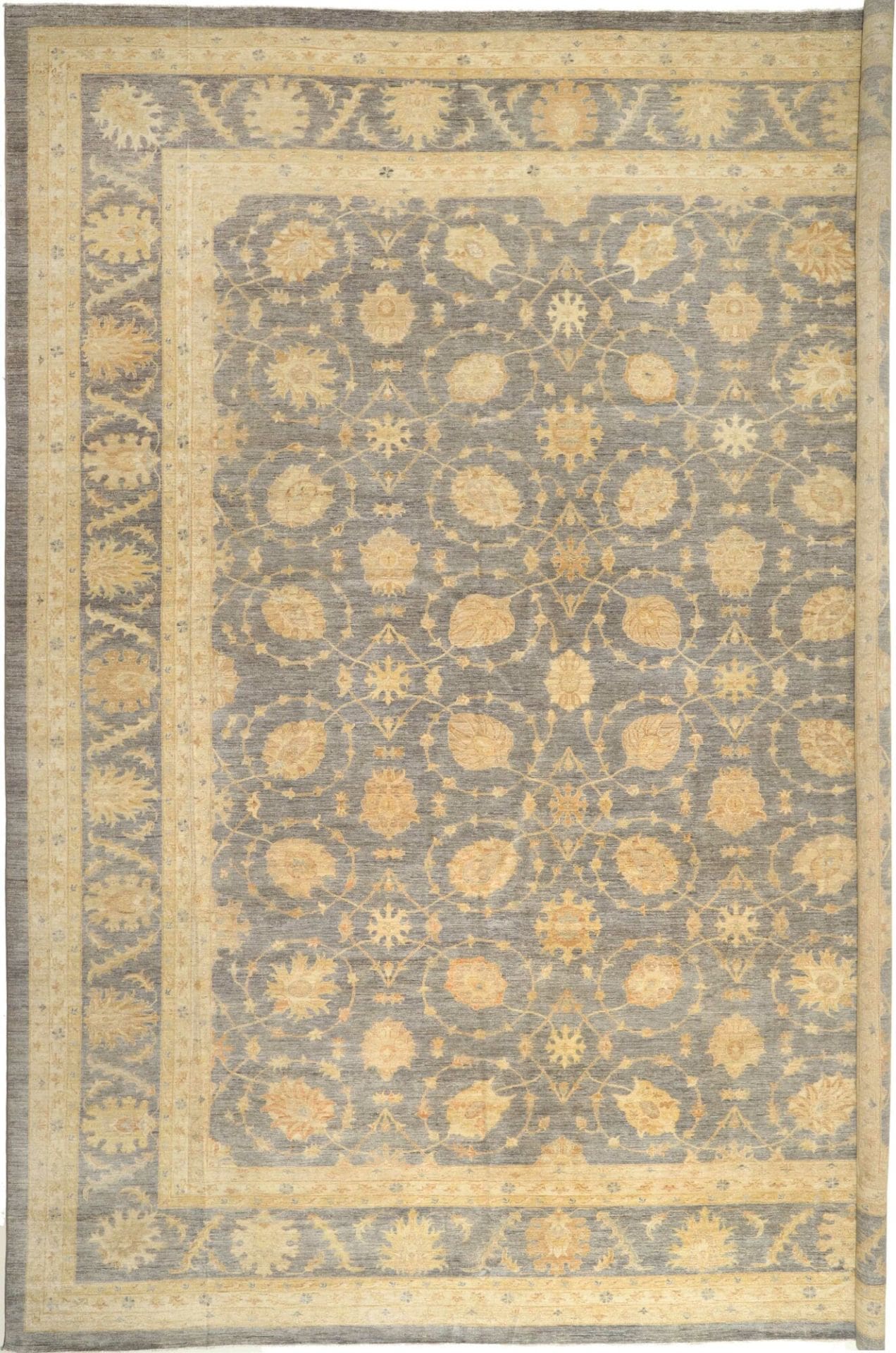 Ziegler Teppich 416 x 503cm, Schurwolle, handgeknüpft, Orientteppich