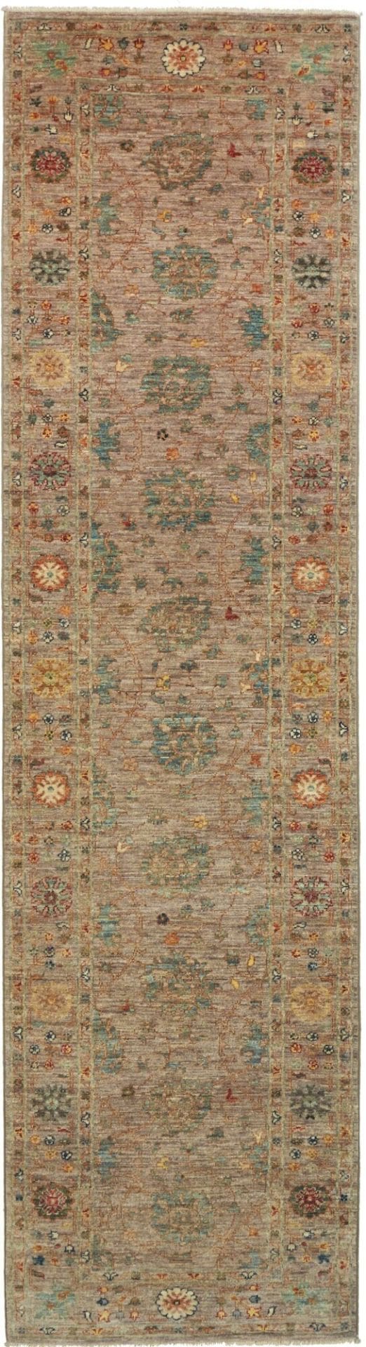 Ziegler Teppich 82 x 296cm aus Schurwolle, handgeknüpft Orientteppich