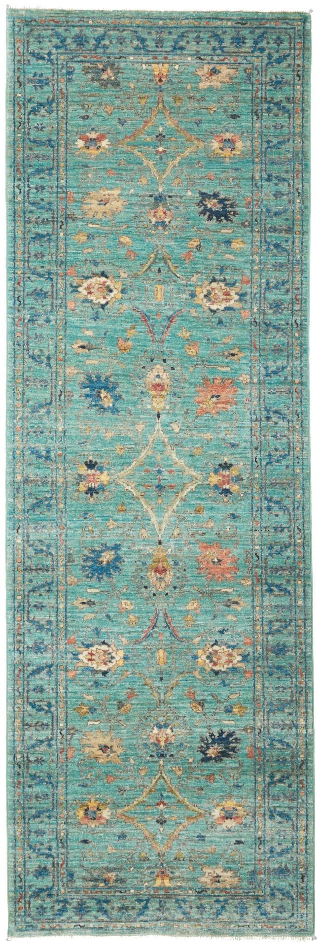 Ziegler Teppich 83 x 242cm aus Schurwolle, handgeknüpft, Orientteppich