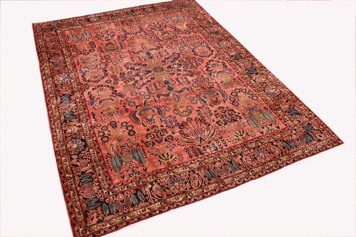 Antiker Perserteppich Sarough 369x279 cm - Exklusiv, handgeknüpft