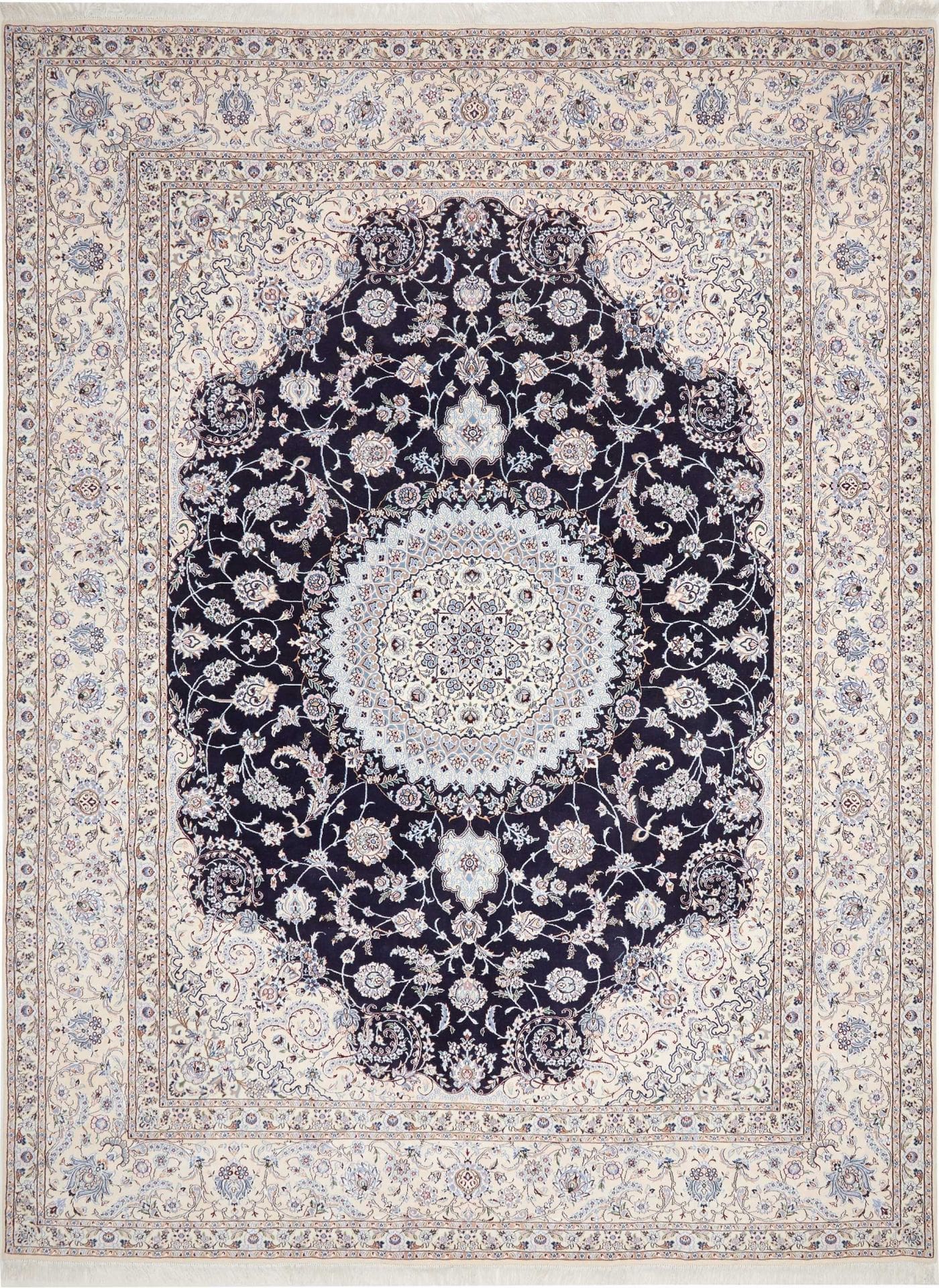 Eleganter Nain Teppich 303 x 405 cm – Handgeknüpft, Perserteppich