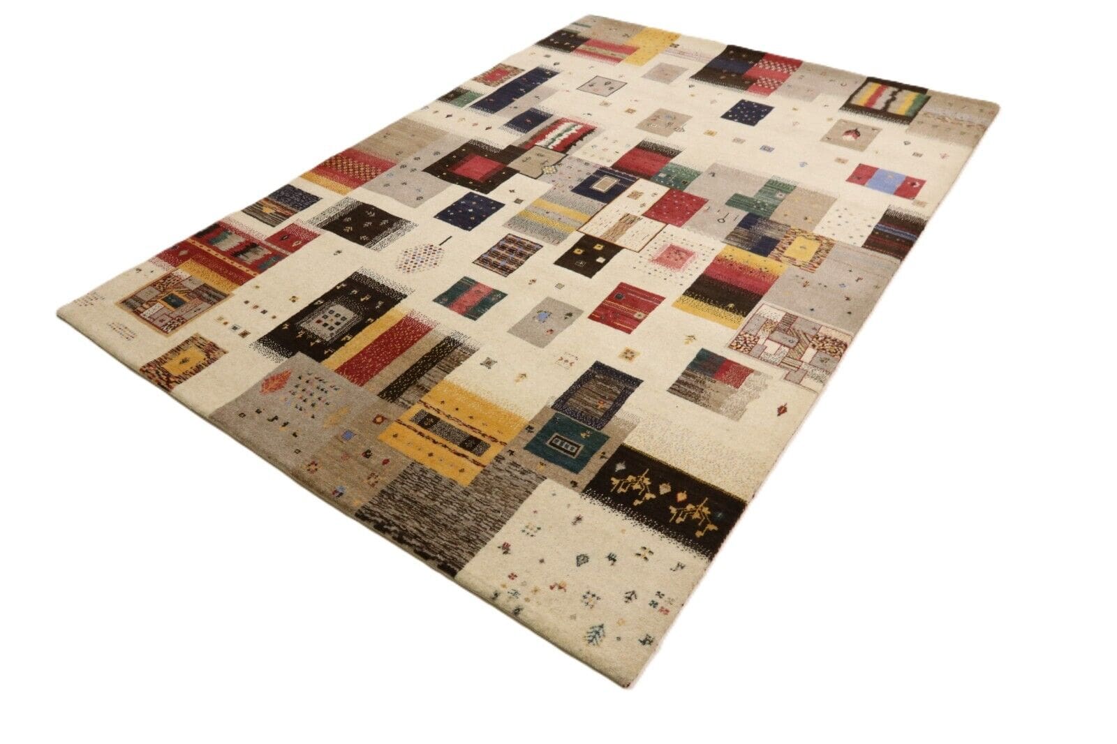 Gabbeh Loribaft Orientteppich 243 x 167 cm, 200.000 Knoten, handgeknüpft