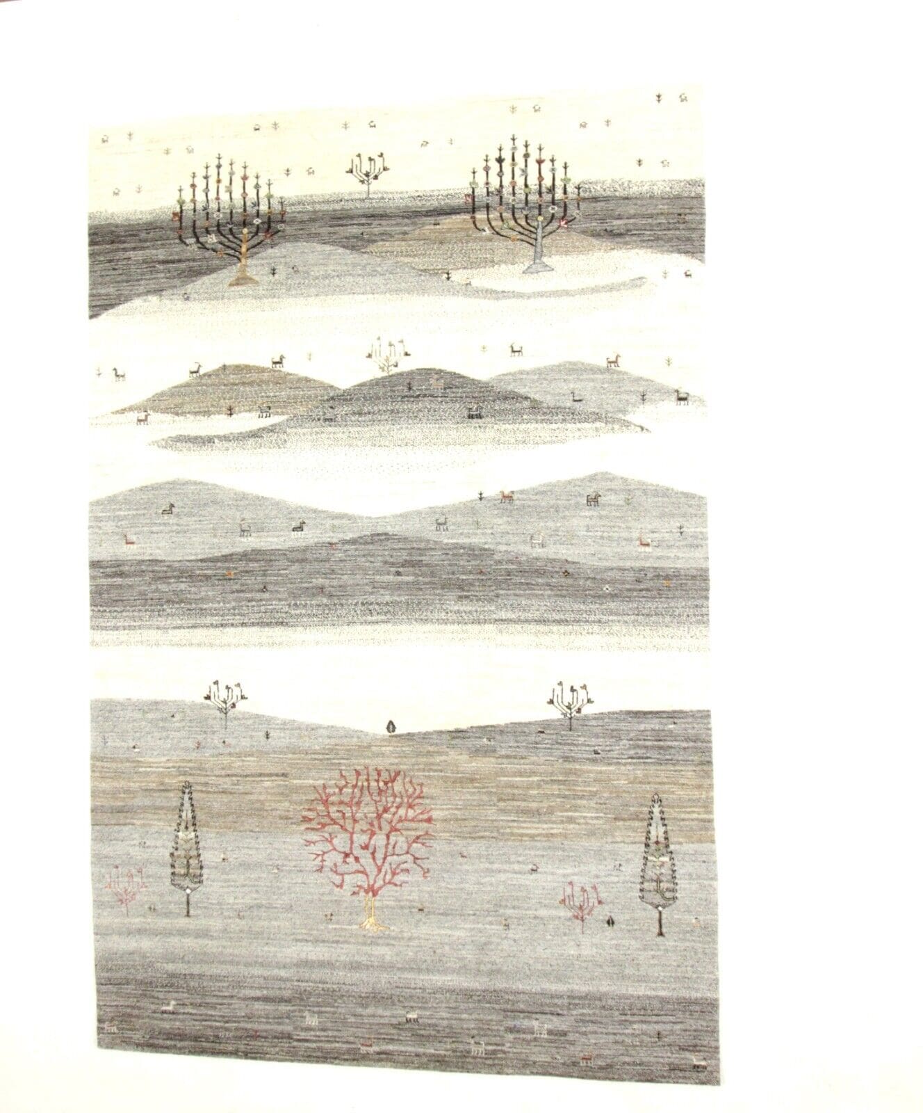 Gabbeh Loribaft Orientteppich 308 x 199 cm, Handgeknüpft, Neu