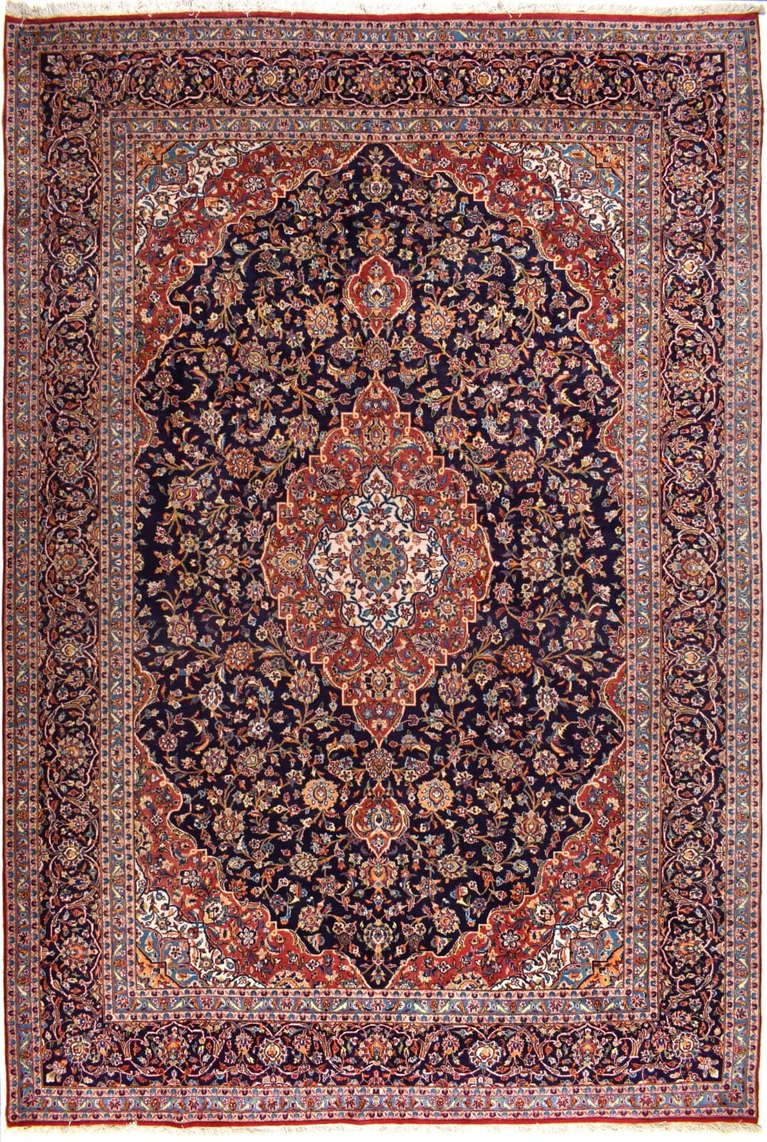 Handgeknüpfter Perser Teppich Kashan 442x296 cm, 350.000 Knoten