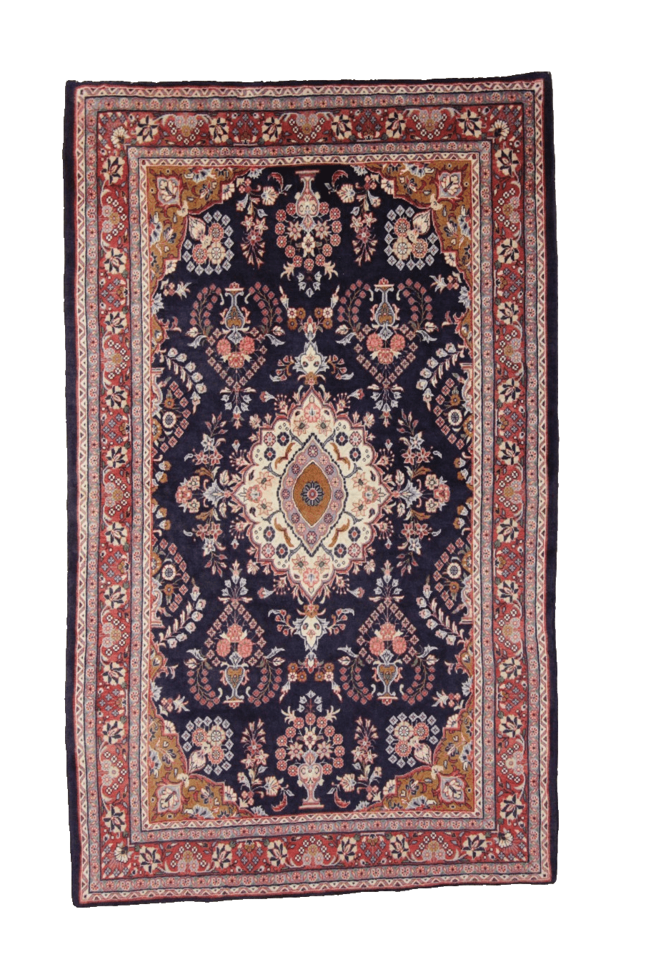 Handgeknüpfter Perserteppich Sarough 222x136 cm, 250.000 Knoten