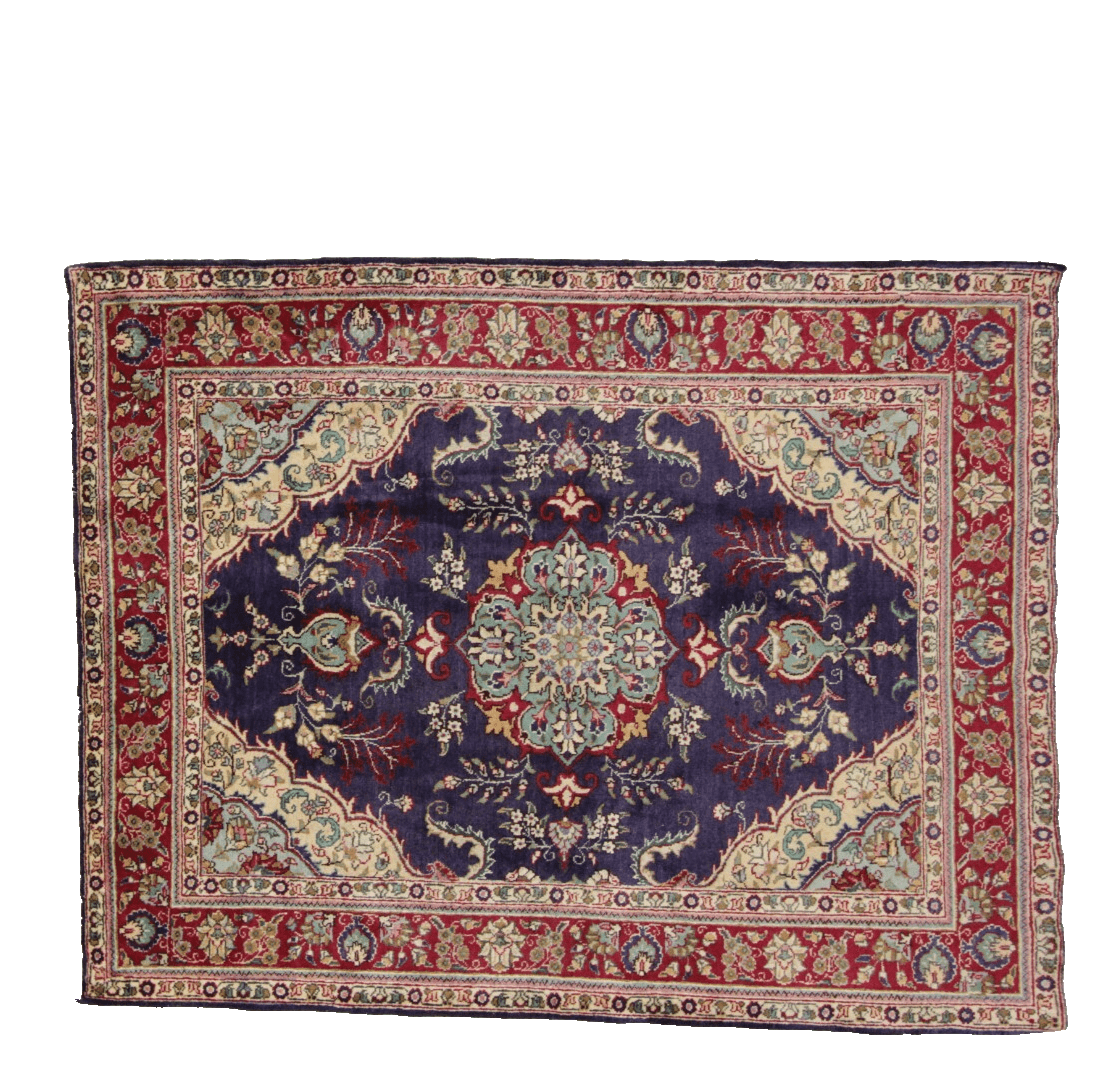 Handgeknüpfter Täbriz Orientteppich 252x151 cm, 200.000 Knoten, Wolle