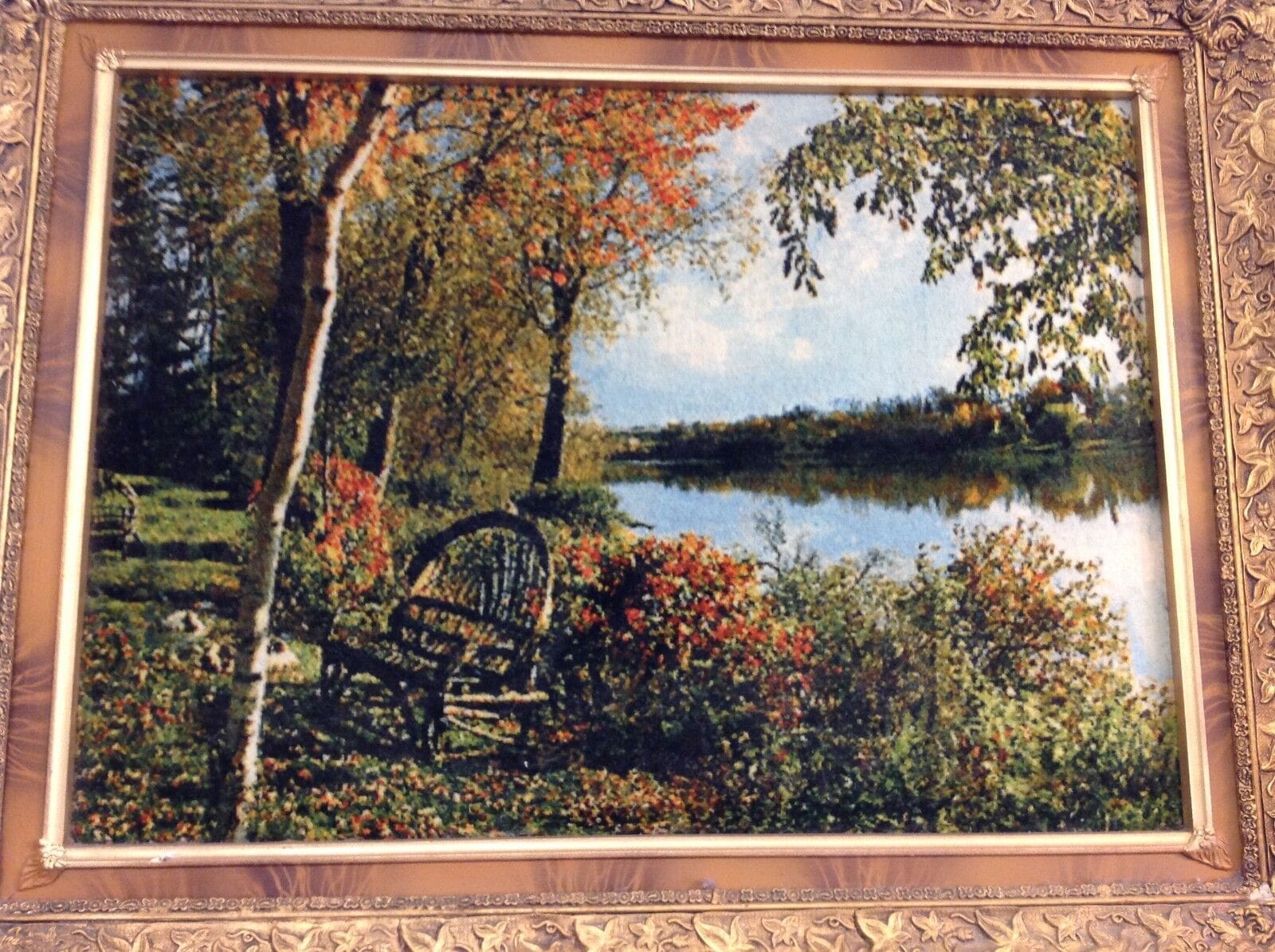 Handgeknüpfter Täbriz Wandteppich 62x81 cm, 600.000 Knoten, Seide