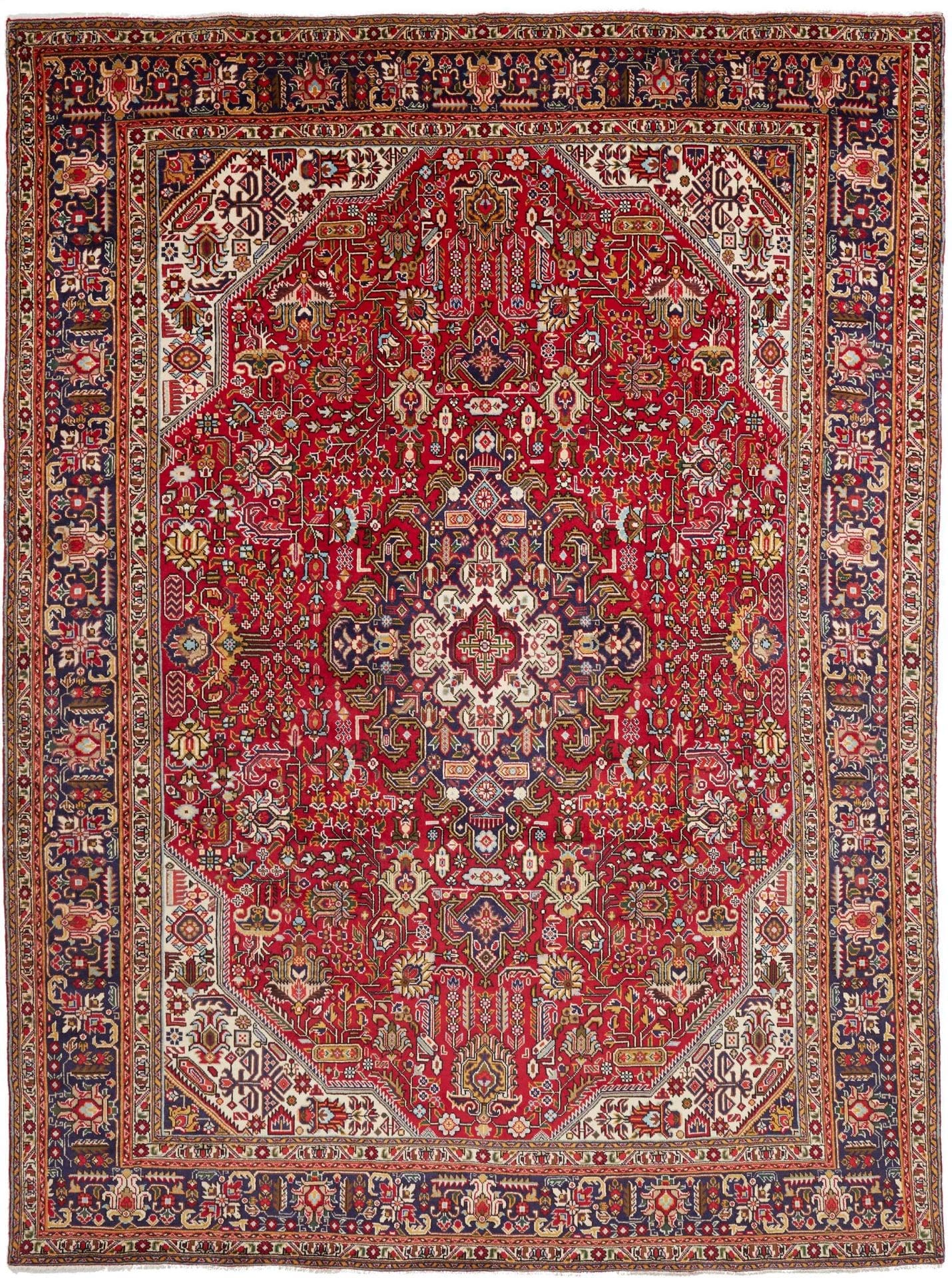 Hochwertiger Täbriz Teppich 258 x 345 cm | Handgeknüpft, Perserteppich