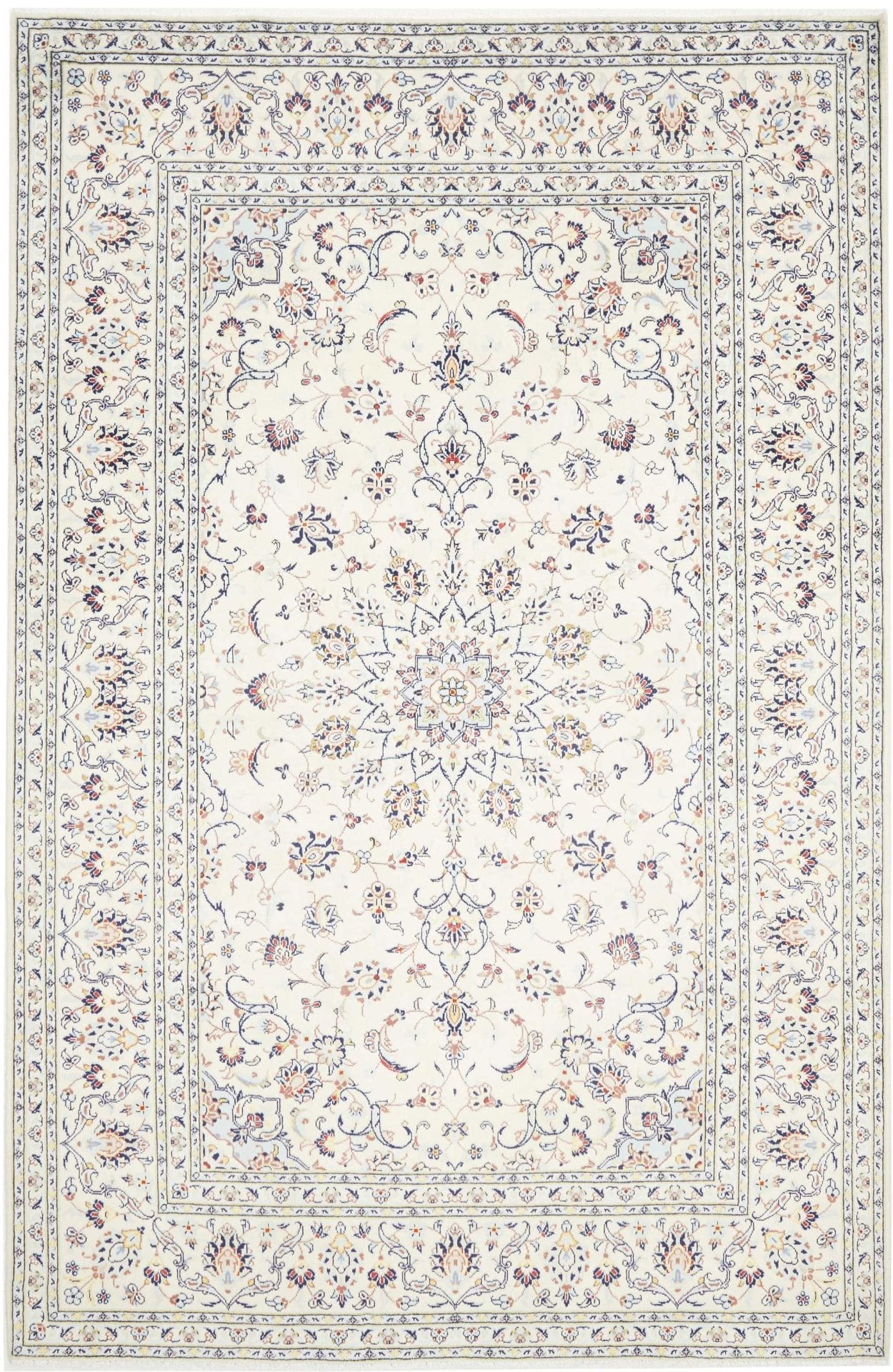 Kashan Teppich 198 x 305 cm, Perserteppich, handgeknüpft, Wolle