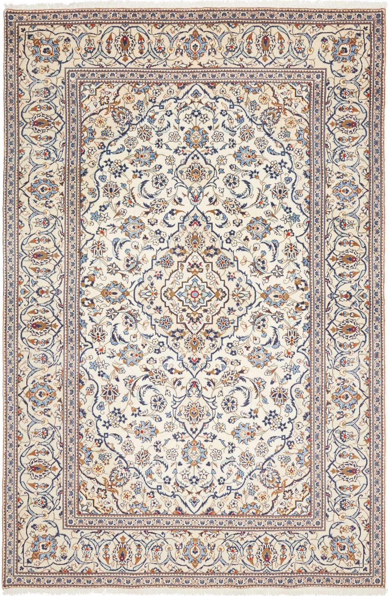 Kashan Teppich 201 x 300cm, handgeknüpft, aus Schurwolle, Perserteppich