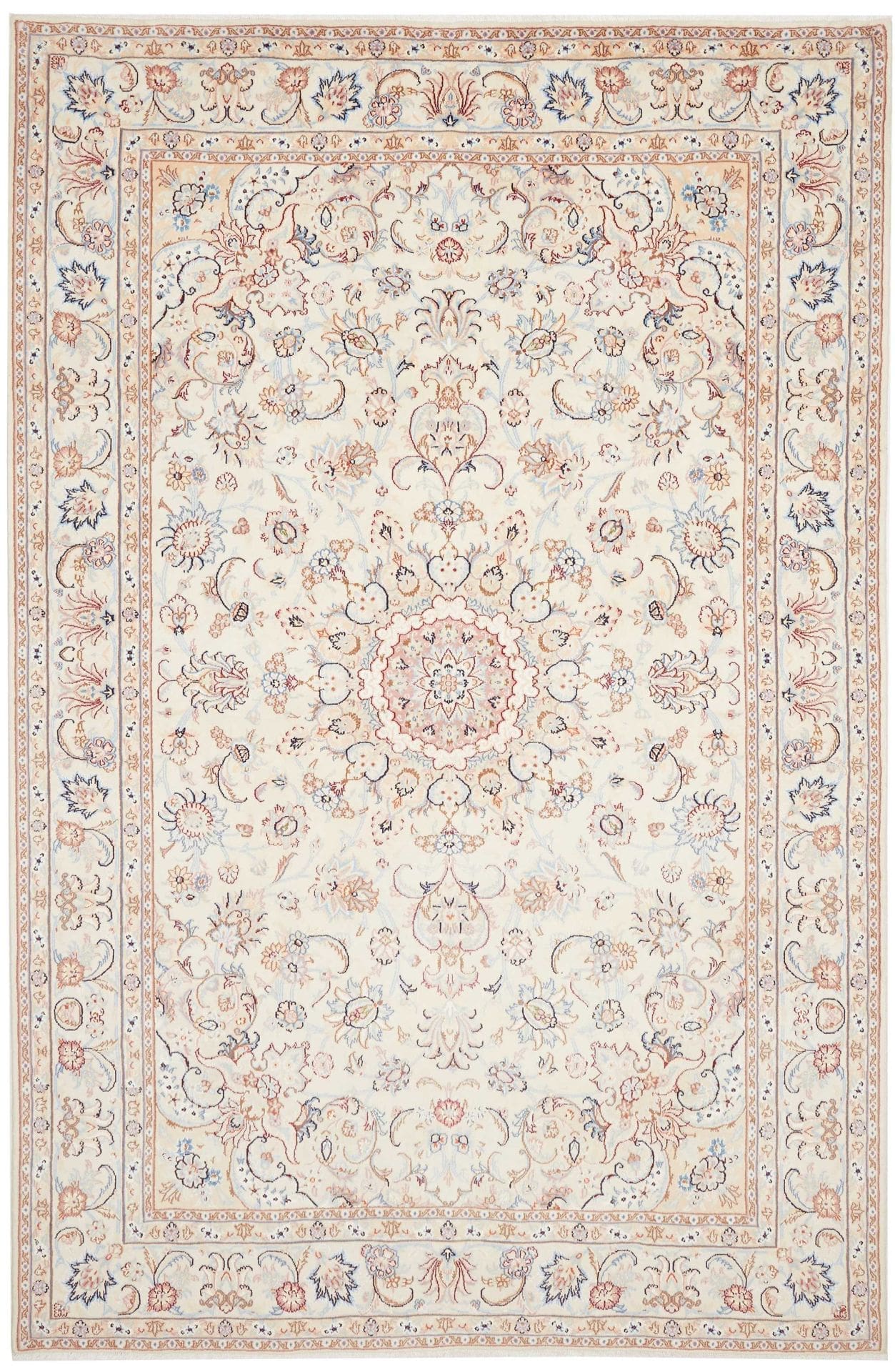 Kashan Teppich 203 x 303 cm, handgeknüpft, Perserteppich, Schurwolle