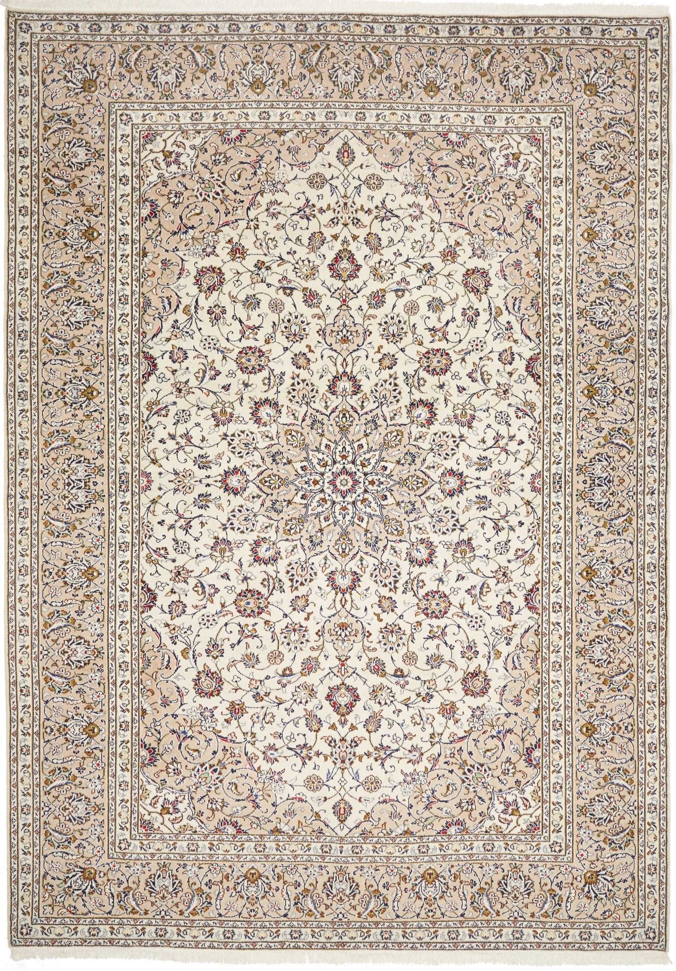 Kashan Teppich 243 x 345 cm – Handgeknüpft, Perserteppich, Schurwolle